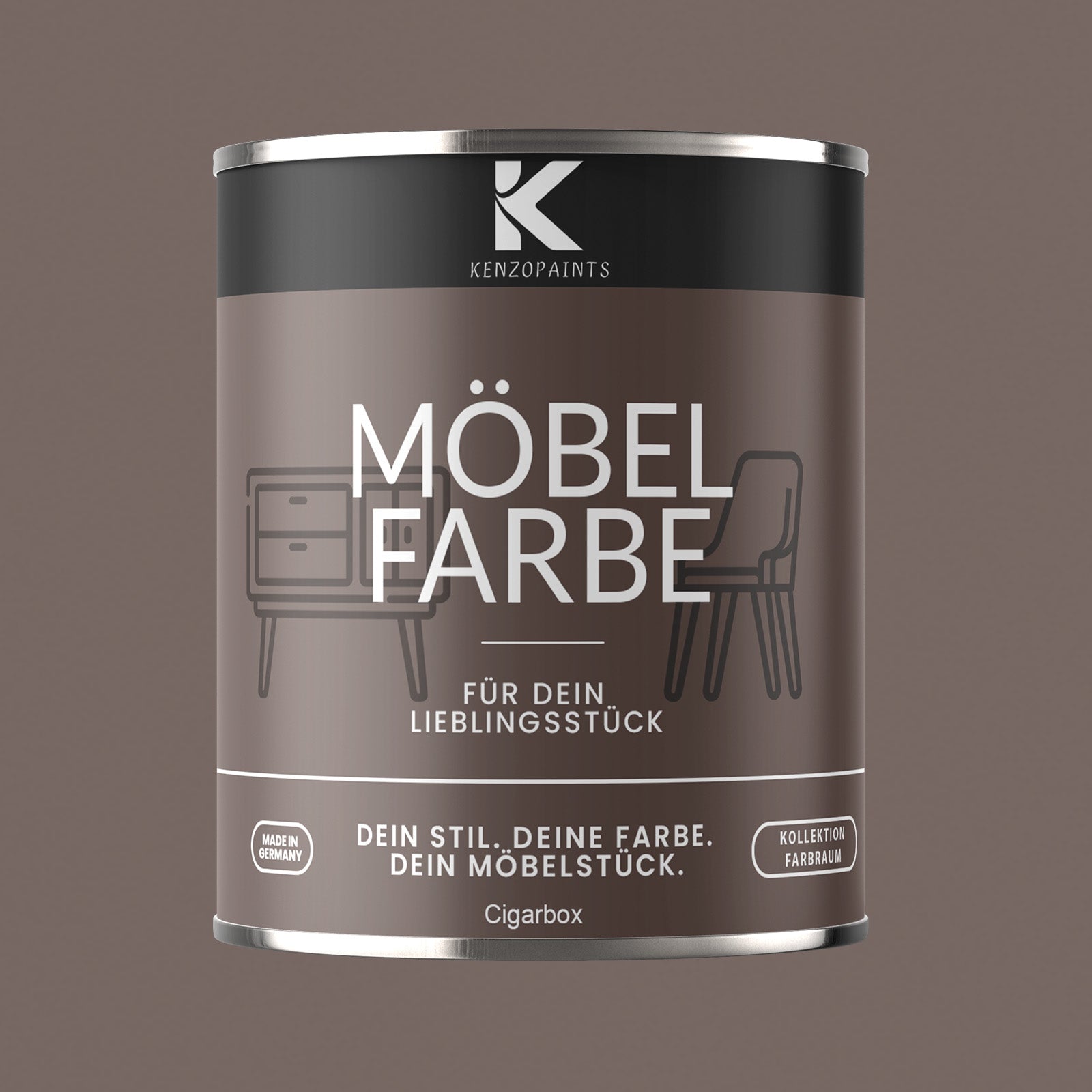 Kenzopaints Möbelfarbe Möbellack Buntlack Farbraum - 750ml - Farbmanufaktur Contura Berkemeier - Farbmanufaktur Contura Berkemeier
