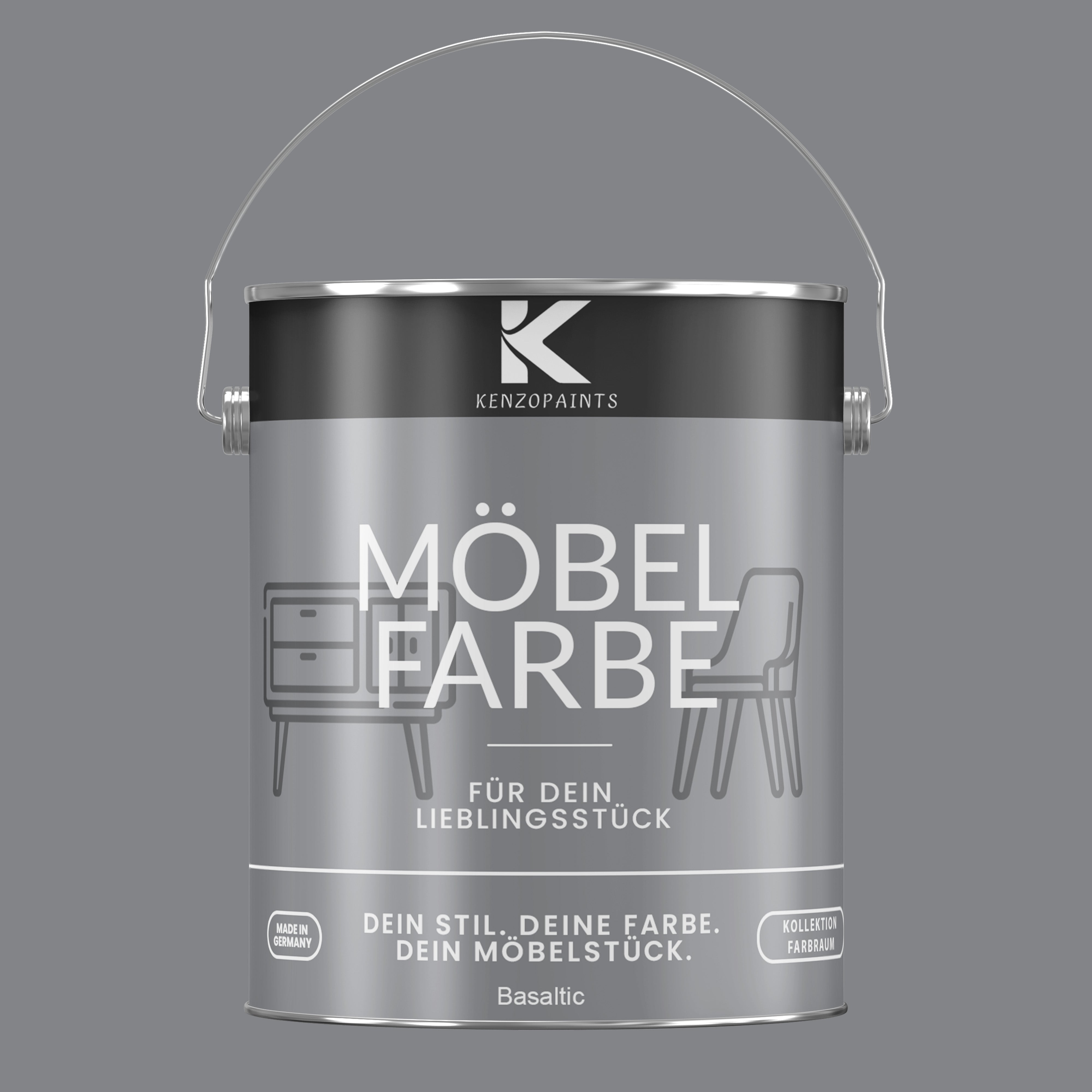 Kenzopaints Möbelfarbe Möbellack Buntlack Farbraum - 2,5Liter - Farbmanufaktur Contura Berkemeier - Farbmanufaktur Contura Berkemeier