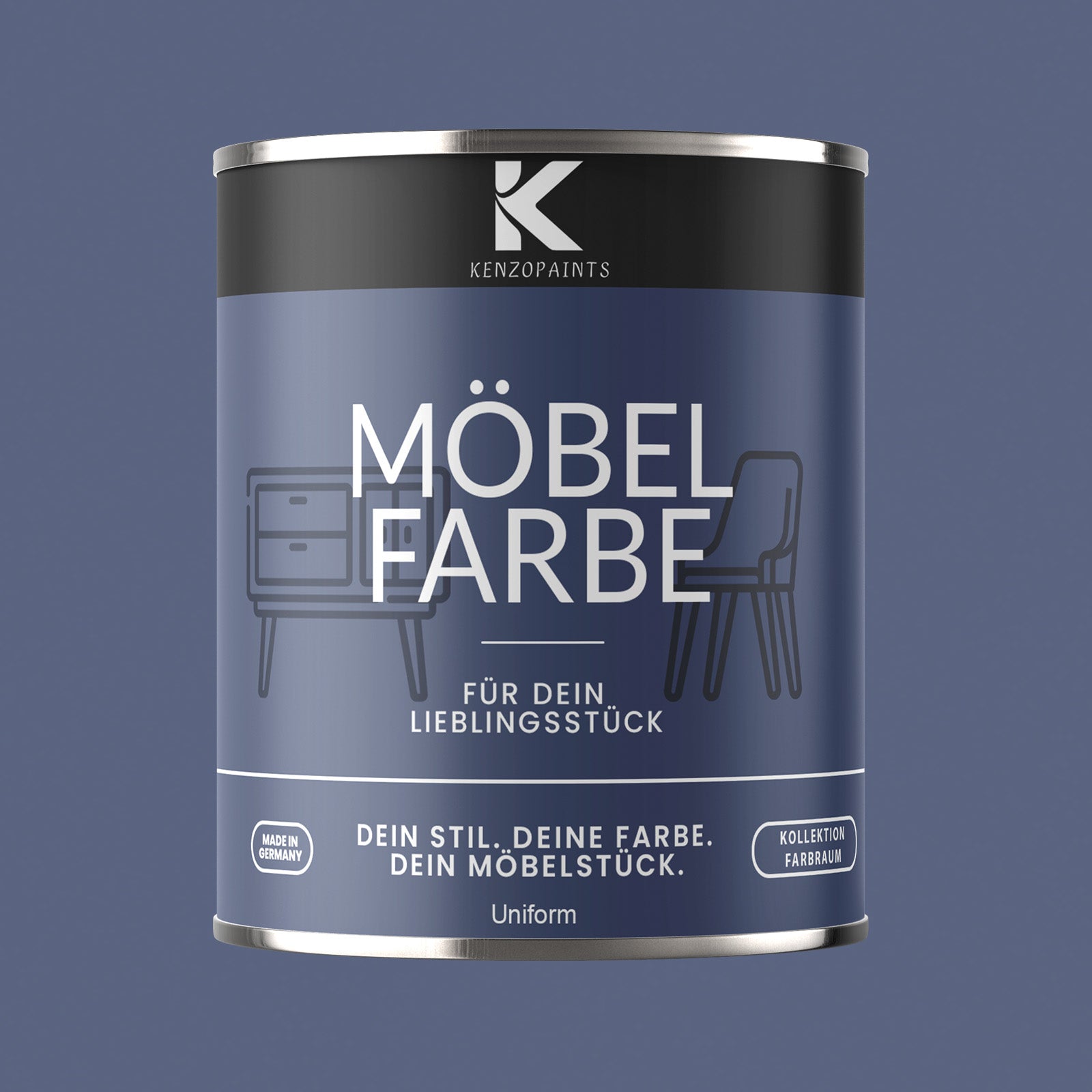 Kenzopaints Möbelfarbe Möbellack Buntlack Farbraum - 750ml - Farbmanufaktur Contura Berkemeier - Farbmanufaktur Contura Berkemeier