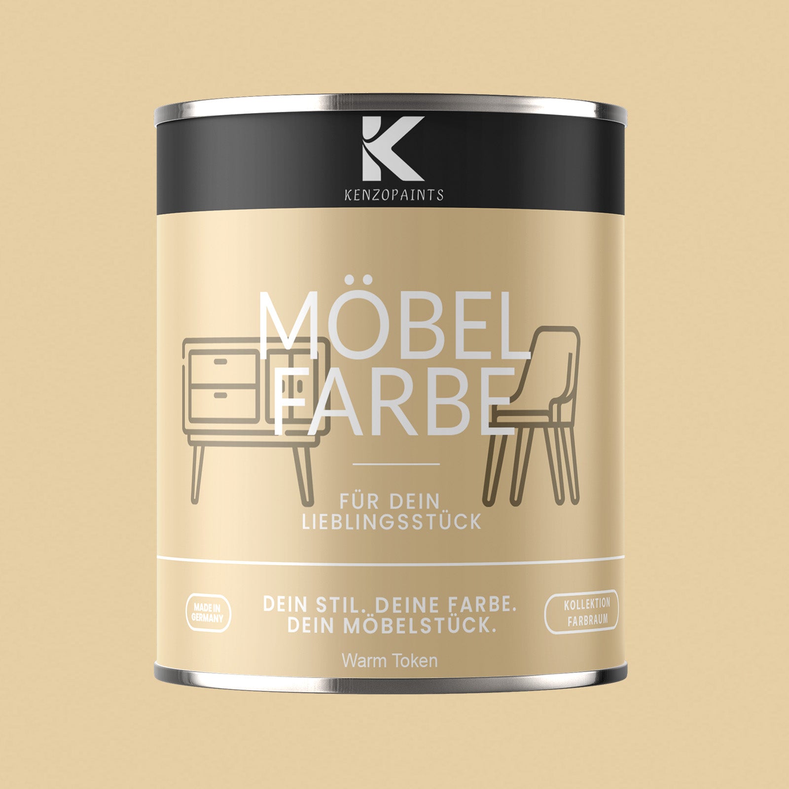 Kenzopaints Möbelfarbe Möbellack Buntlack Farbraum - 750ml - Farbmanufaktur Contura Berkemeier - Farbmanufaktur Contura Berkemeier