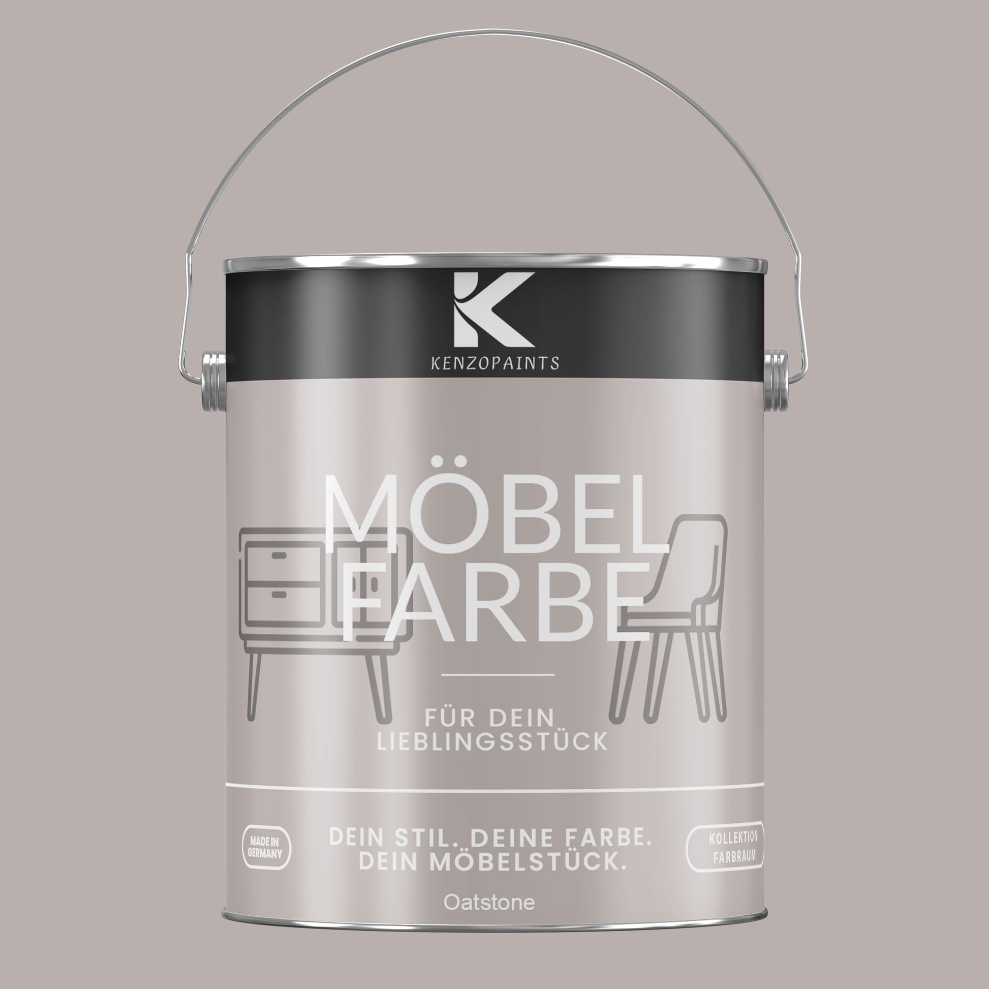 Kenzopaints Möbelfarbe Möbellack Buntlack Farbraum - 2,5Liter - Farbmanufaktur Contura Berkemeier - Farbmanufaktur Contura Berkemeier