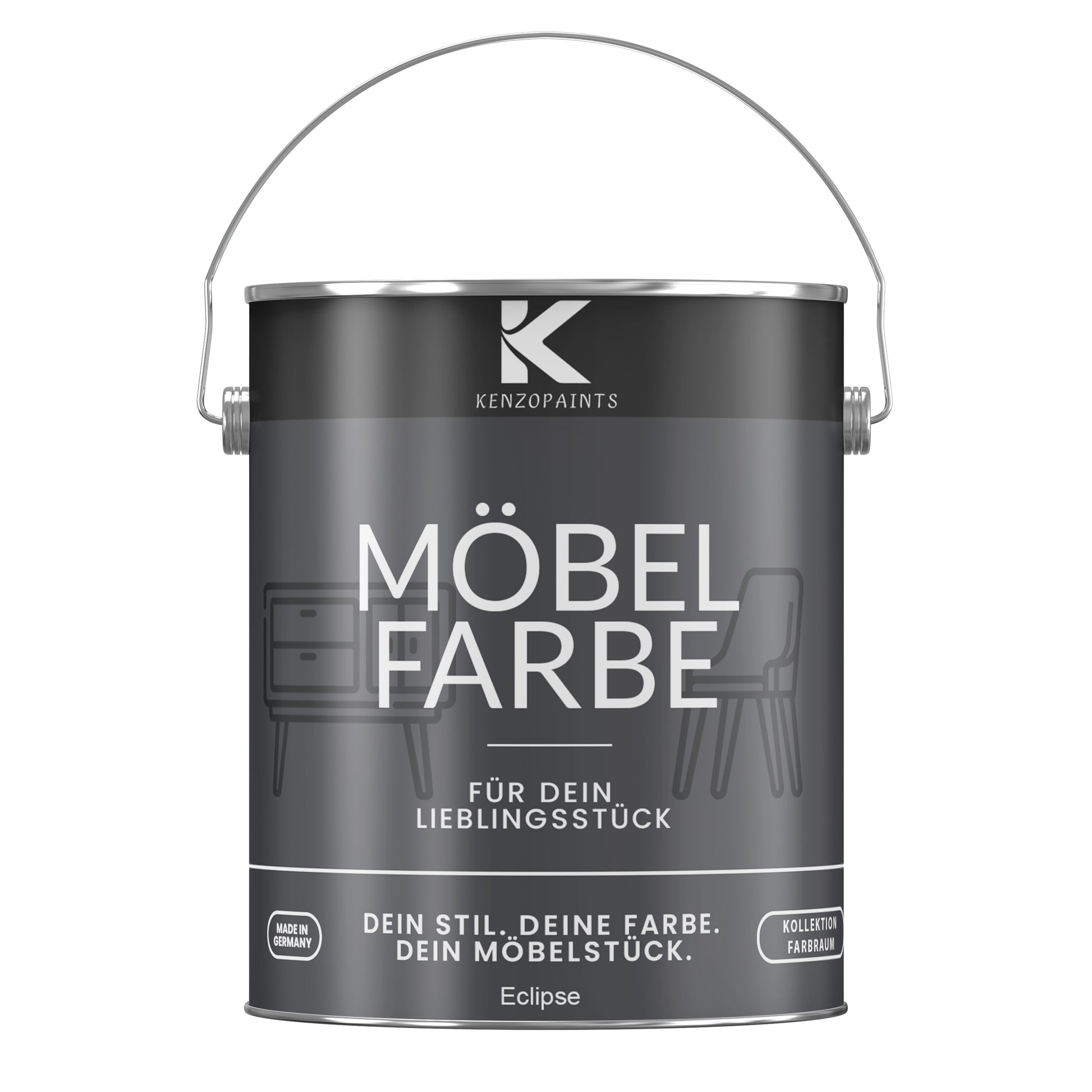 Kenzopaints Möbelfarbe Möbellack Buntlack Farbraum - 2,5Liter - Farbmanufaktur Contura Berkemeier - Farbmanufaktur Contura Berkemeier