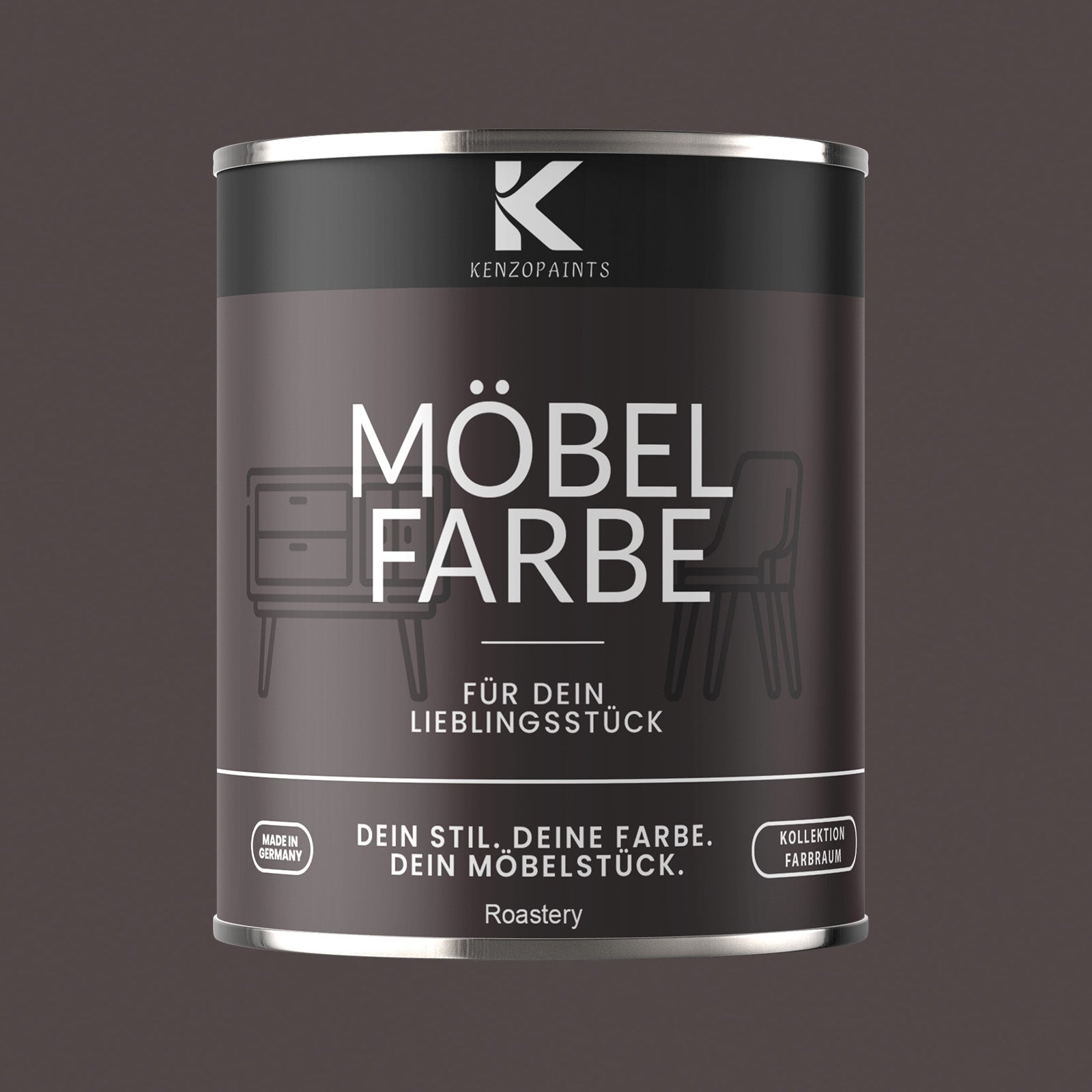 Kenzopaints Möbelfarbe Möbellack Buntlack Farbraum - 750ml - Farbmanufaktur Contura Berkemeier - Farbmanufaktur Contura Berkemeier
