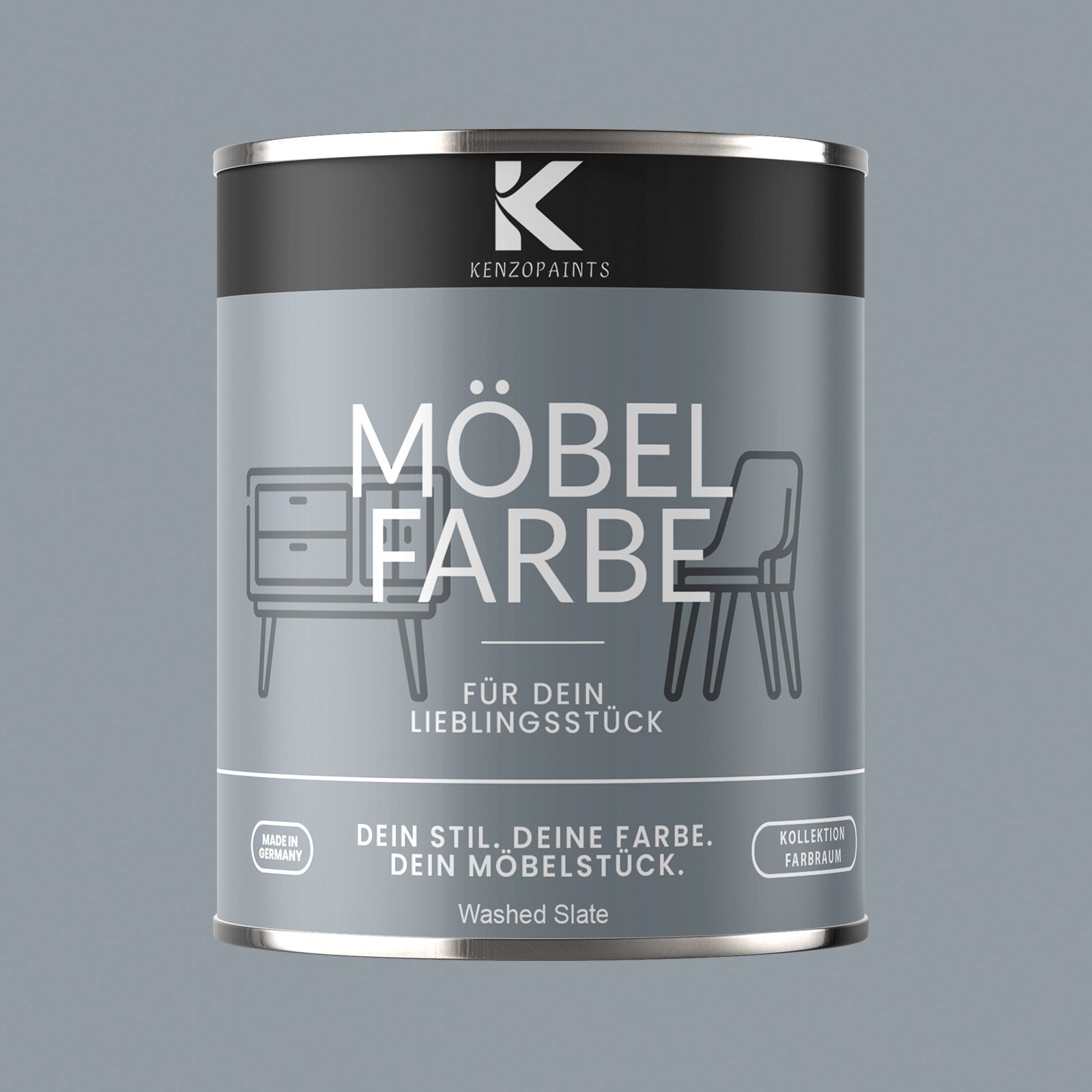 Kenzopaints Möbelfarbe Möbellack Buntlack Farbraum - 750ml - Farbmanufaktur Contura Berkemeier - Farbmanufaktur Contura Berkemeier
