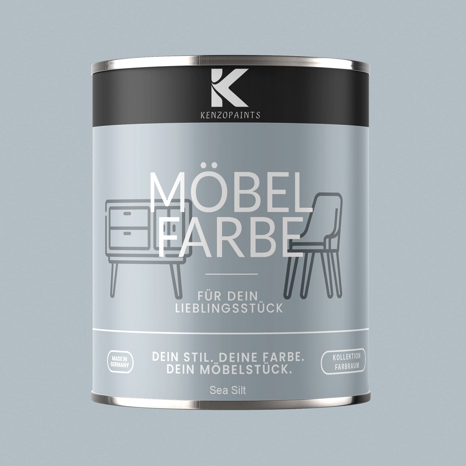 Kenzopaints Möbelfarbe Möbellack Buntlack Farbraum - 750ml - Farbmanufaktur Contura Berkemeier - Farbmanufaktur Contura Berkemeier