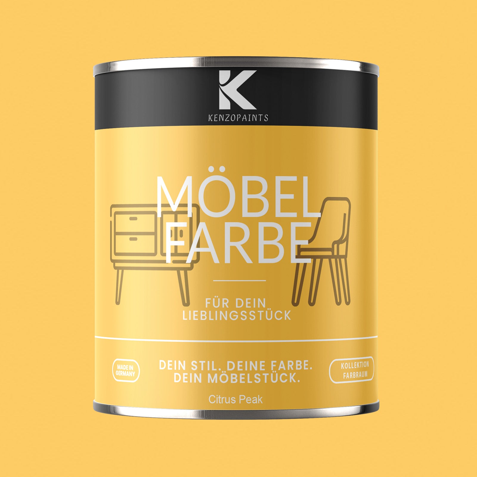 Kenzopaints Möbelfarbe Möbellack Buntlack Farbraum - 750ml - Farbmanufaktur Contura Berkemeier - Farbmanufaktur Contura Berkemeier