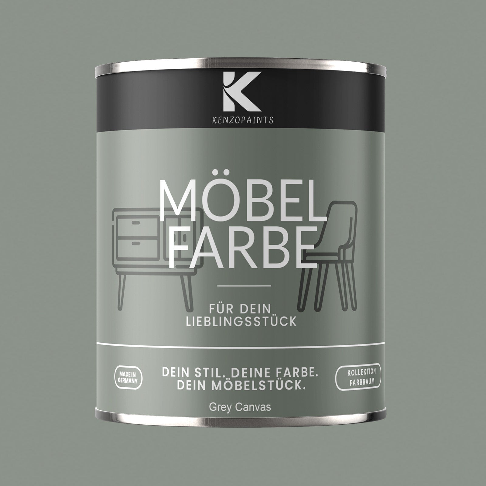 Kenzopaints Möbelfarbe Möbellack Buntlack Farbraum - 750ml - Farbmanufaktur Contura Berkemeier - Farbmanufaktur Contura Berkemeier