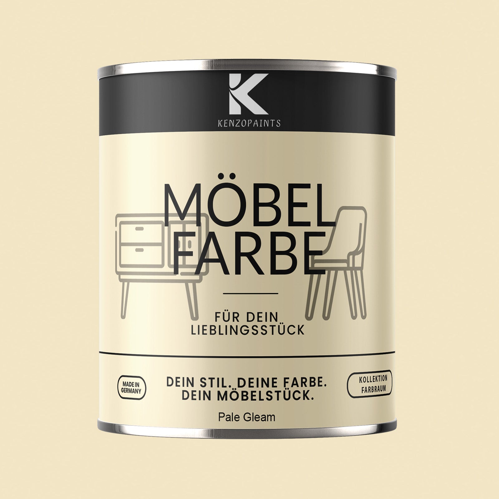 Kenzopaints Möbelfarbe Möbellack Buntlack Farbraum - 750ml - Farbmanufaktur Contura Berkemeier - Farbmanufaktur Contura Berkemeier