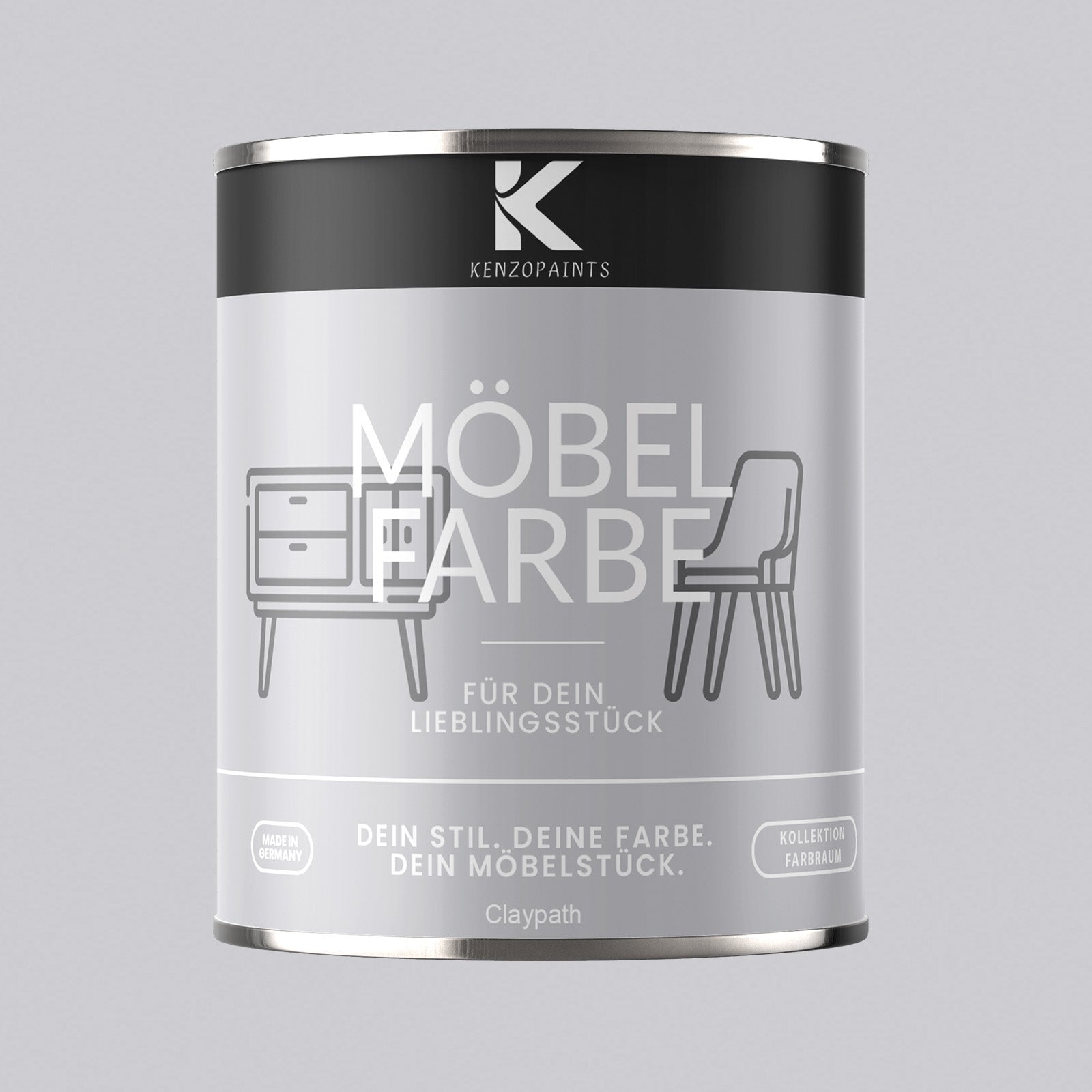 Kenzopaints Möbelfarbe Möbellack Buntlack Farbraum - 750ml - Farbmanufaktur Contura Berkemeier - Farbmanufaktur Contura Berkemeier