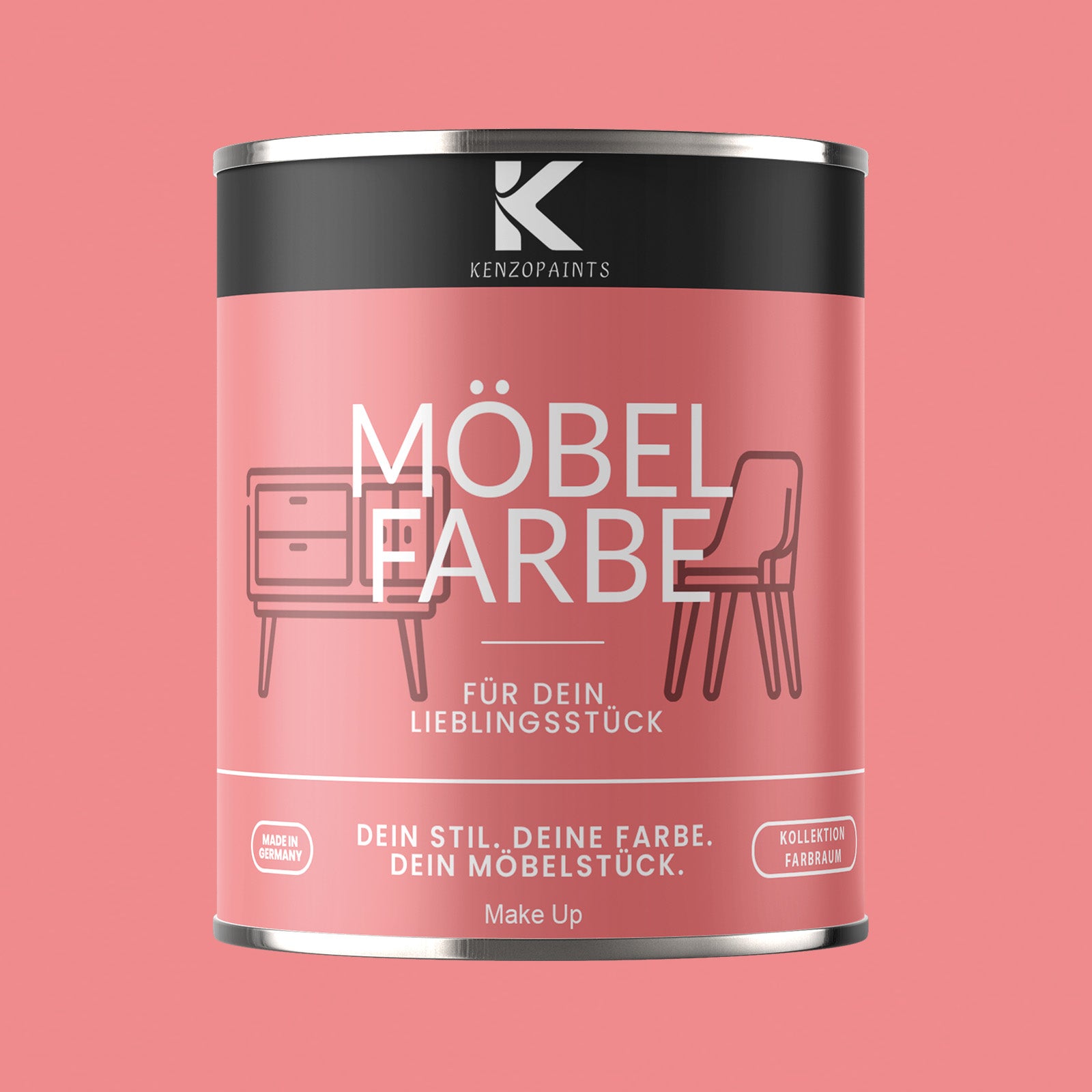 Kenzopaints Möbelfarbe Möbellack Buntlack Farbraum - 750ml - Farbmanufaktur Contura Berkemeier - Farbmanufaktur Contura Berkemeier