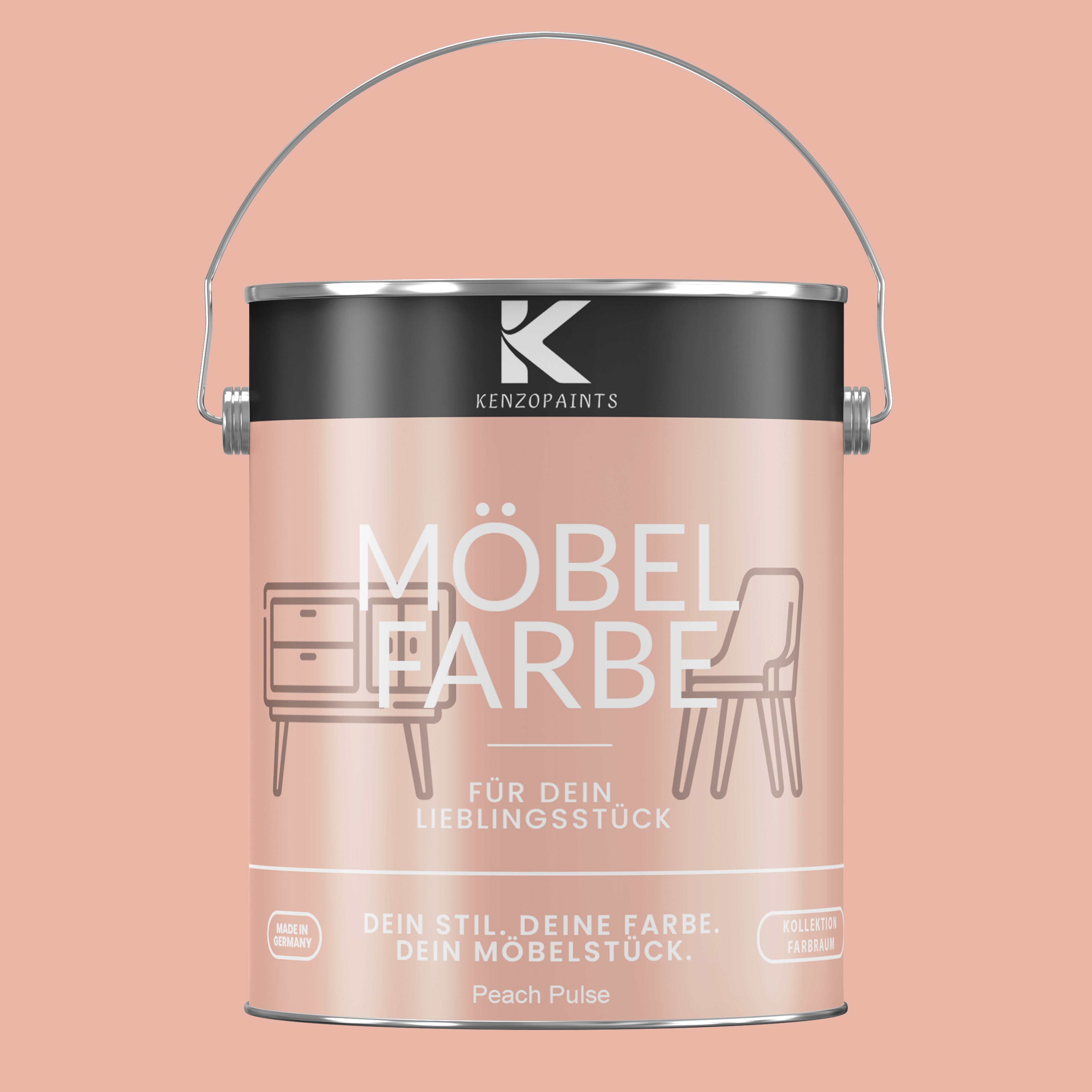 Kenzopaints Möbelfarbe Möbellack Buntlack Farbraum - 2,5Liter - Farbmanufaktur Contura Berkemeier - Farbmanufaktur Contura Berkemeier