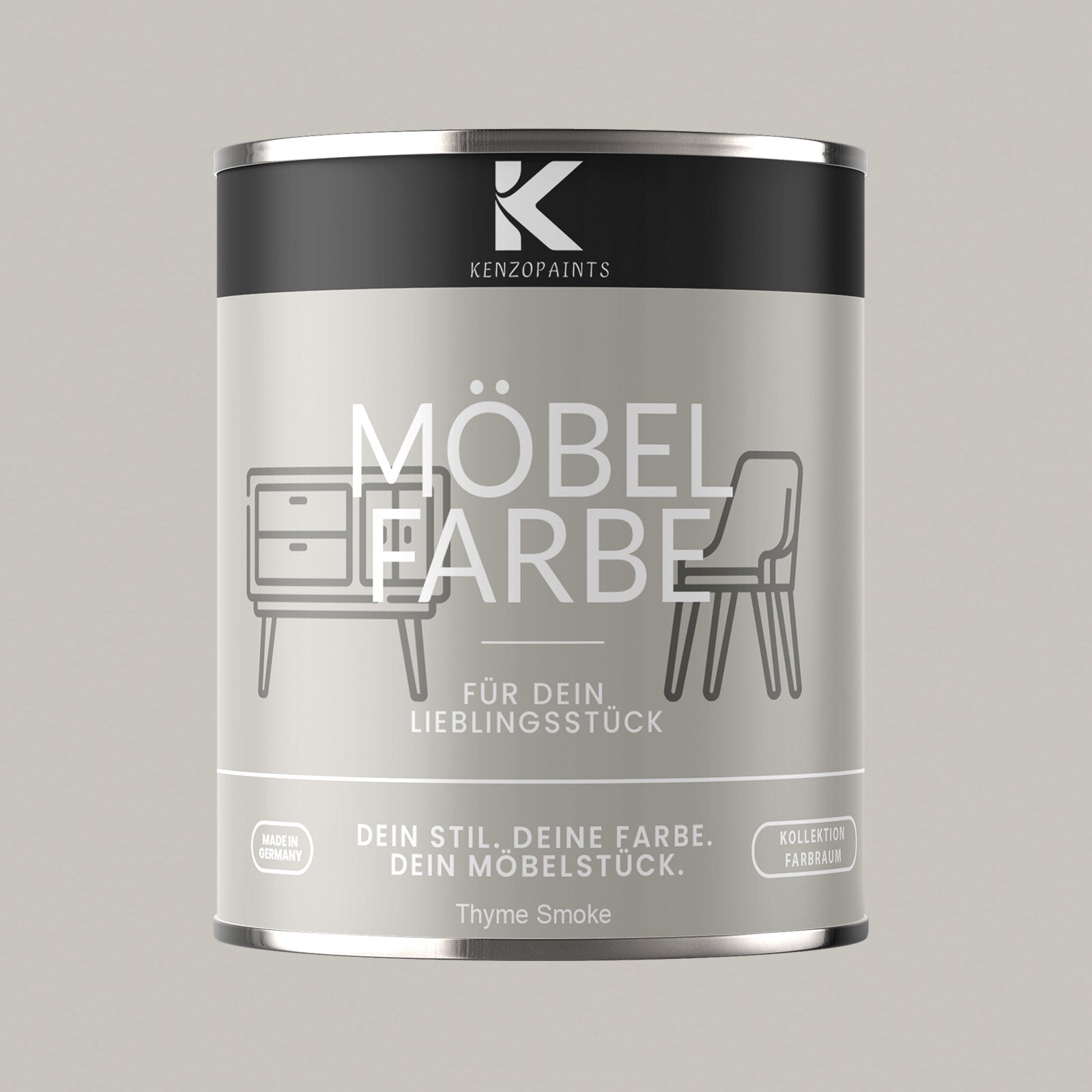 Kenzopaints Möbelfarbe Möbellack Buntlack Farbraum - 750ml - Farbmanufaktur Contura Berkemeier - Farbmanufaktur Contura Berkemeier