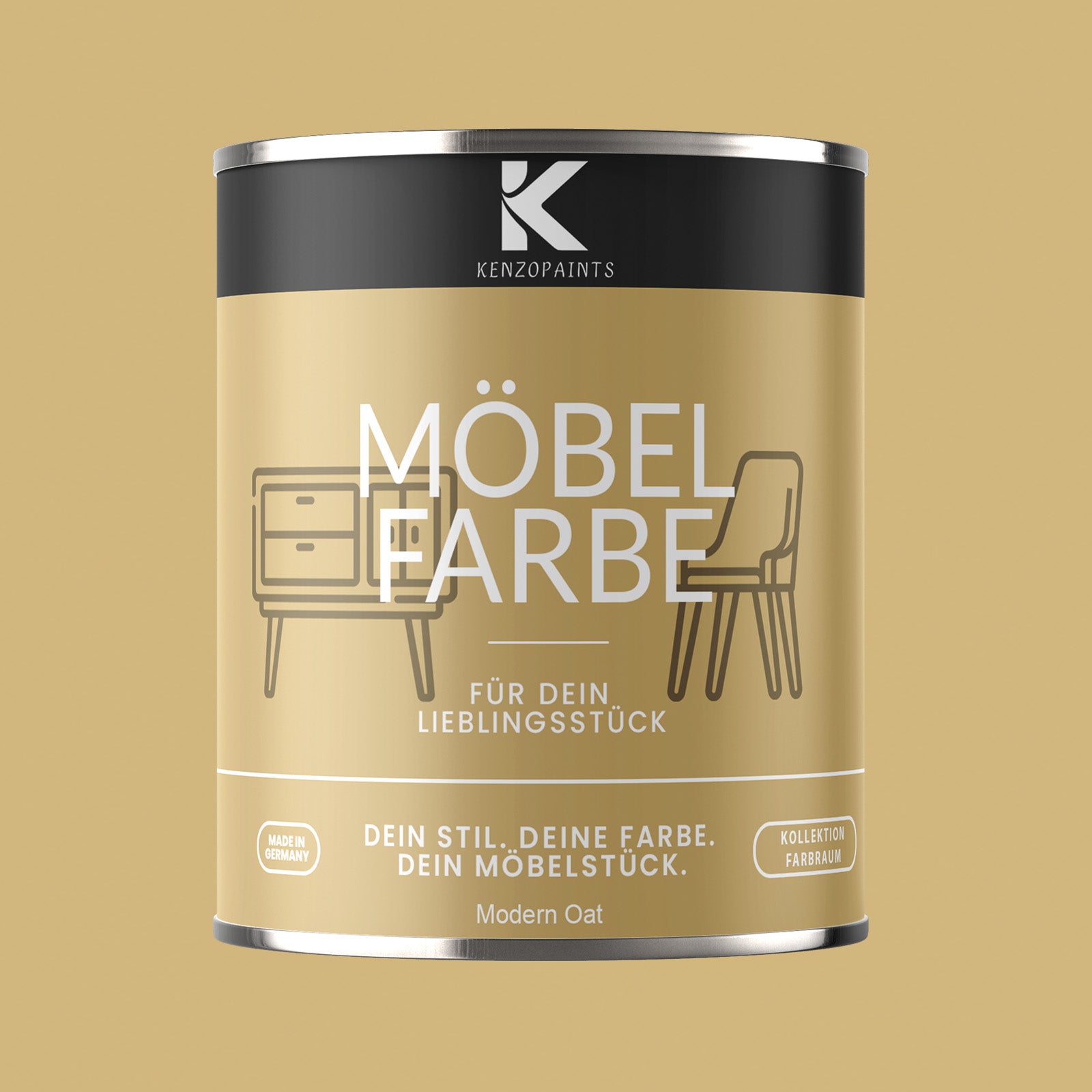 Kenzopaints Möbelfarbe Möbellack Buntlack Farbraum - 750ml - Farbmanufaktur Contura Berkemeier - Farbmanufaktur Contura Berkemeier