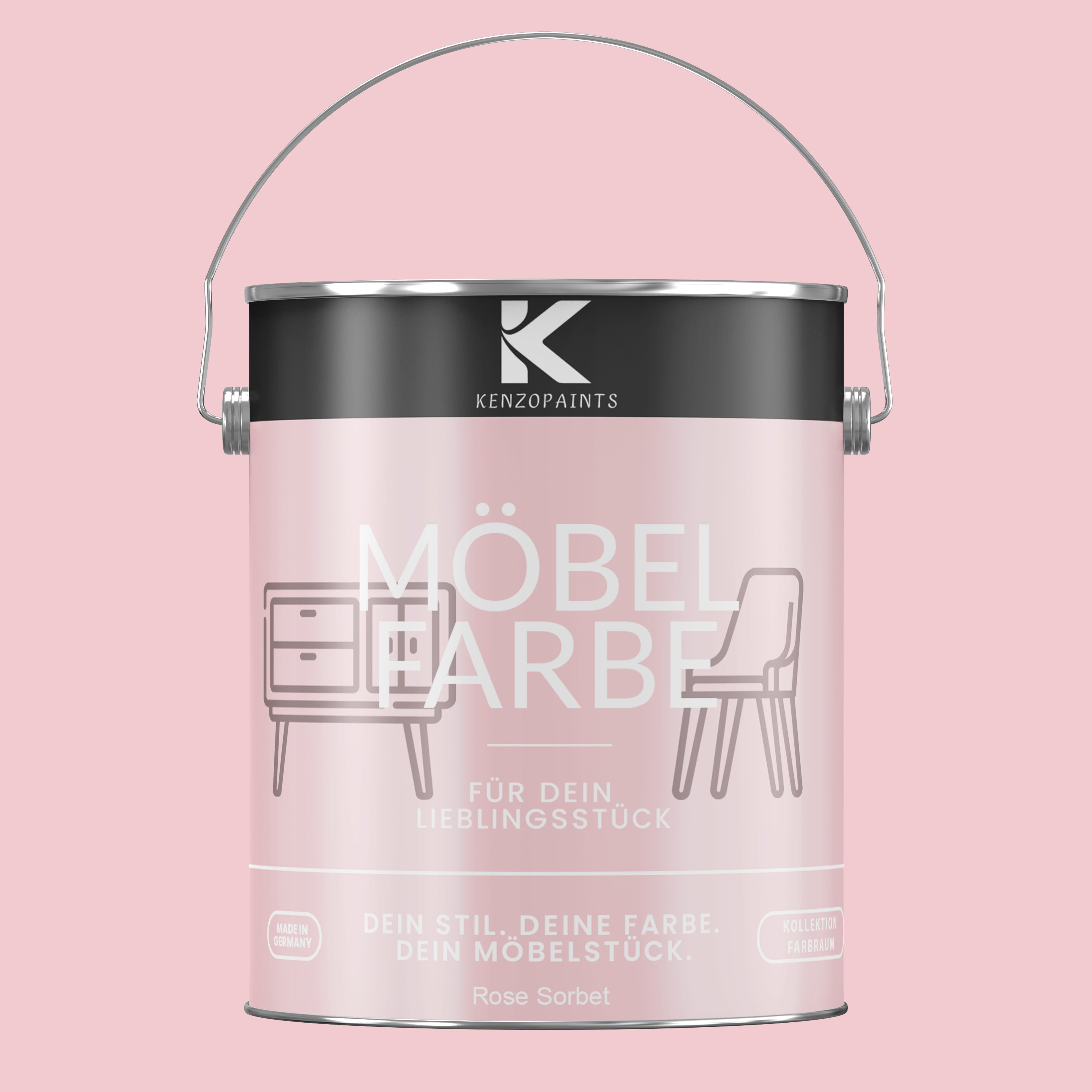 Kenzopaints Möbelfarbe Möbellack Buntlack Farbraum - 2,5Liter - Farbmanufaktur Contura Berkemeier - Farbmanufaktur Contura Berkemeier