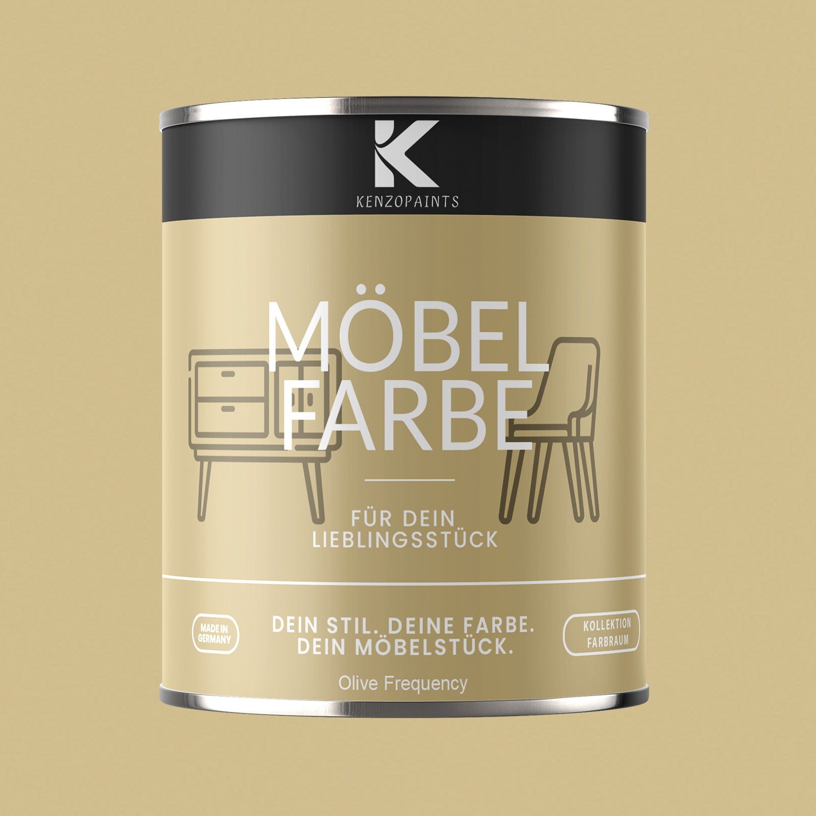 Kenzopaints Möbelfarbe Möbellack Buntlack Farbraum - 750ml - Farbmanufaktur Contura Berkemeier - Farbmanufaktur Contura Berkemeier