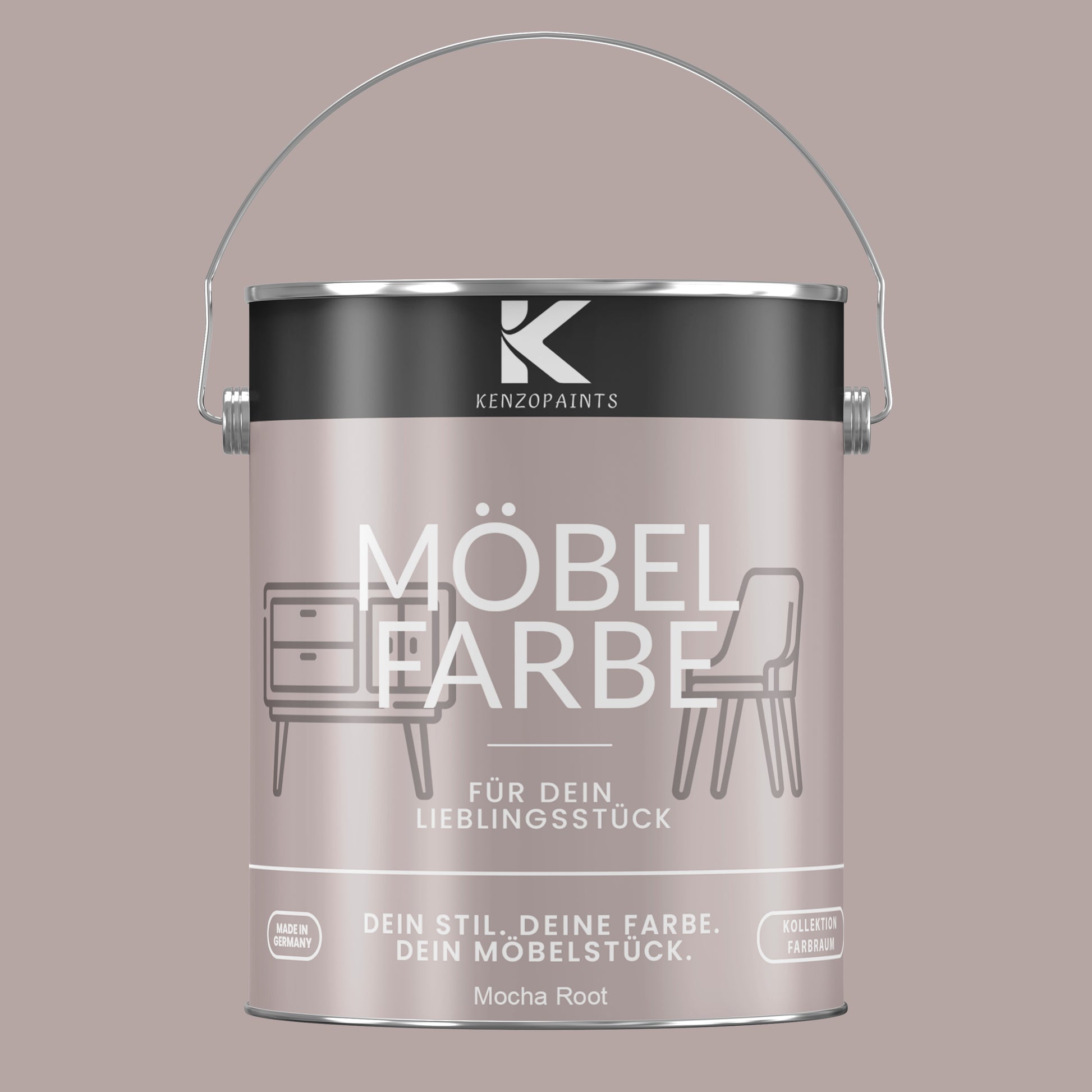 Kenzopaints Möbelfarbe Möbellack Buntlack Farbraum - 2,5Liter - Farbmanufaktur Contura Berkemeier - Farbmanufaktur Contura Berkemeier