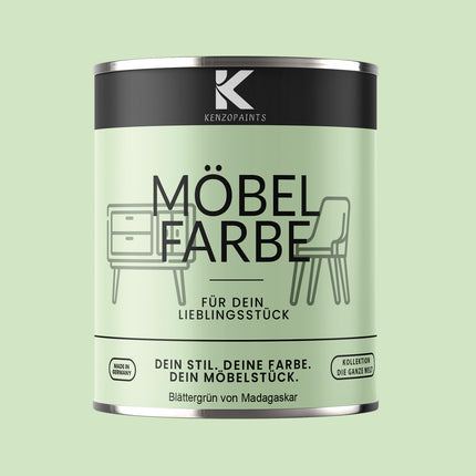 Kenzopaints Möbelfarbe Möbellack Buntlack - 2,5Liter - Farbmanufaktur Contura Berkemeier - Farbmanufaktur Contura Berkemeier