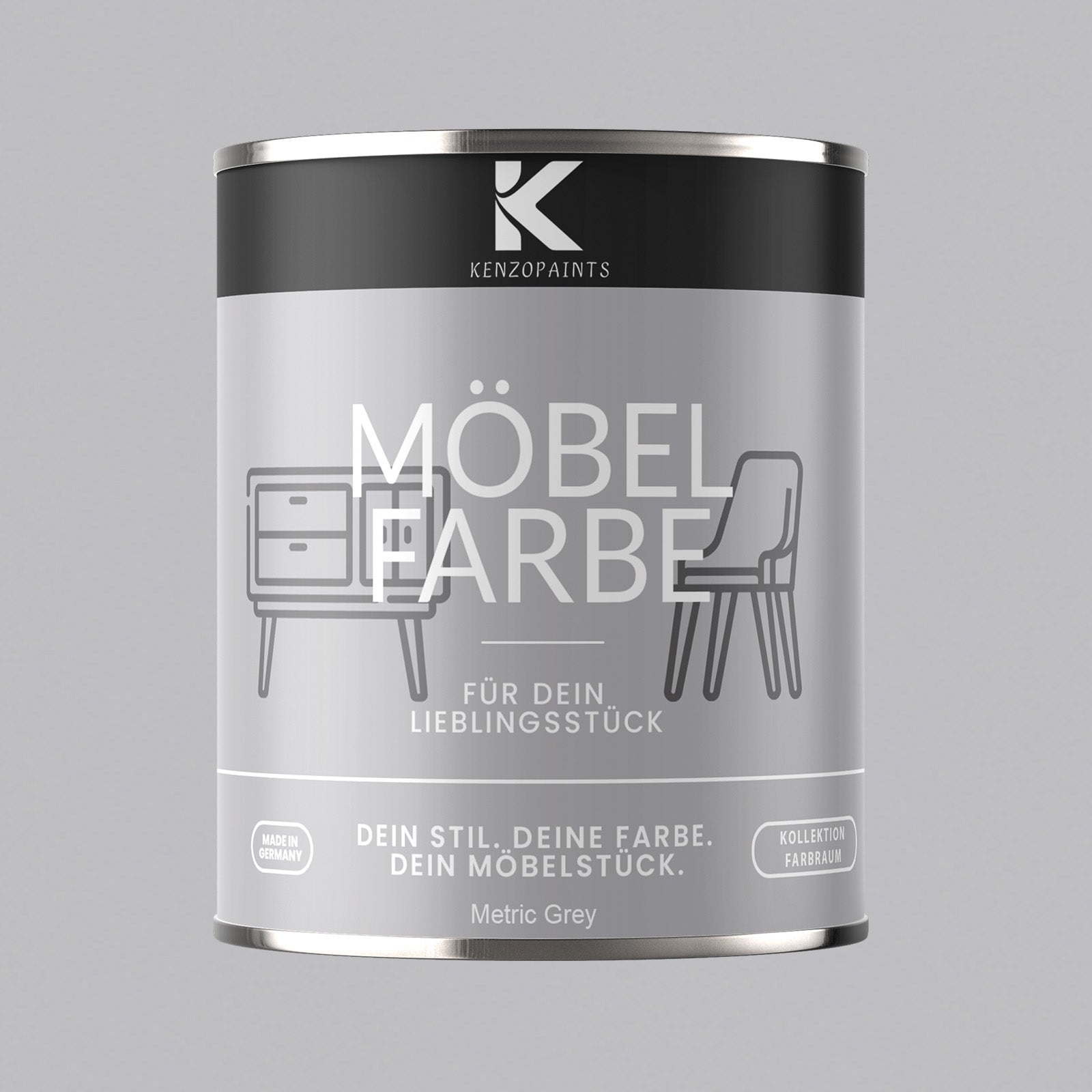 Kenzopaints Möbelfarbe Möbellack Buntlack Farbraum - 750ml - Farbmanufaktur Contura Berkemeier - Farbmanufaktur Contura Berkemeier