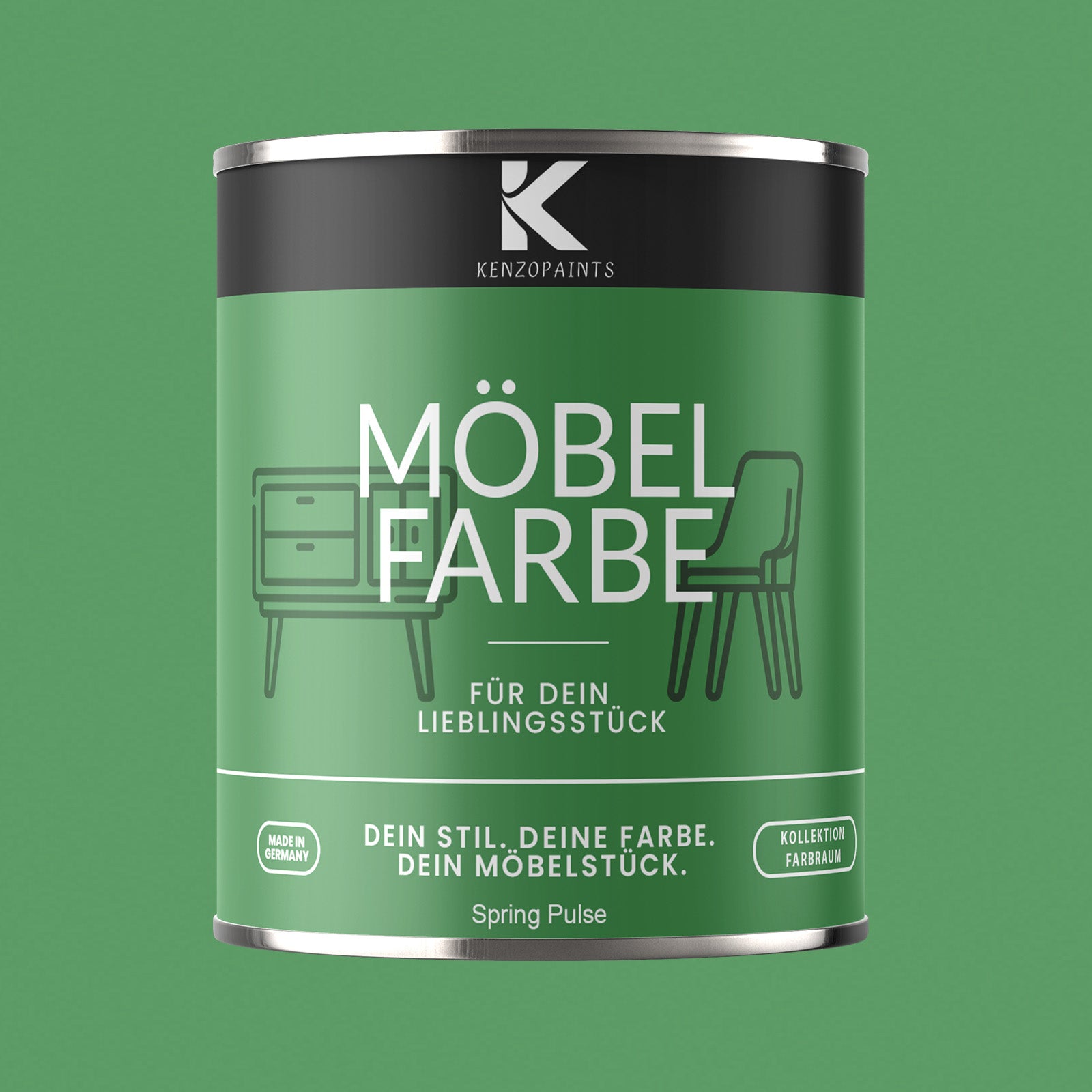 Kenzopaints Möbelfarbe Möbellack Buntlack Farbraum - 750ml - Farbmanufaktur Contura Berkemeier - Farbmanufaktur Contura Berkemeier