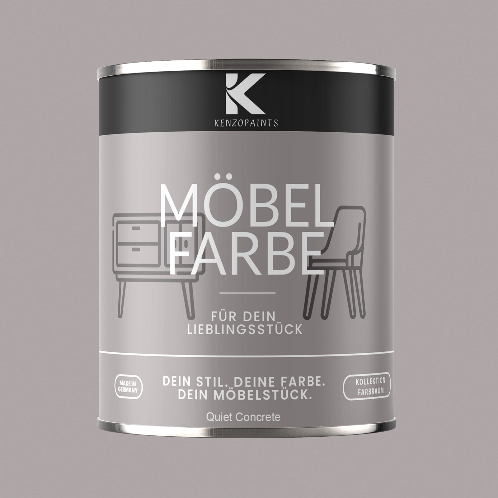 Kenzopaints Möbelfarbe Möbellack Buntlack Farbraum - 750ml - Farbmanufaktur Contura Berkemeier - Farbmanufaktur Contura Berkemeier