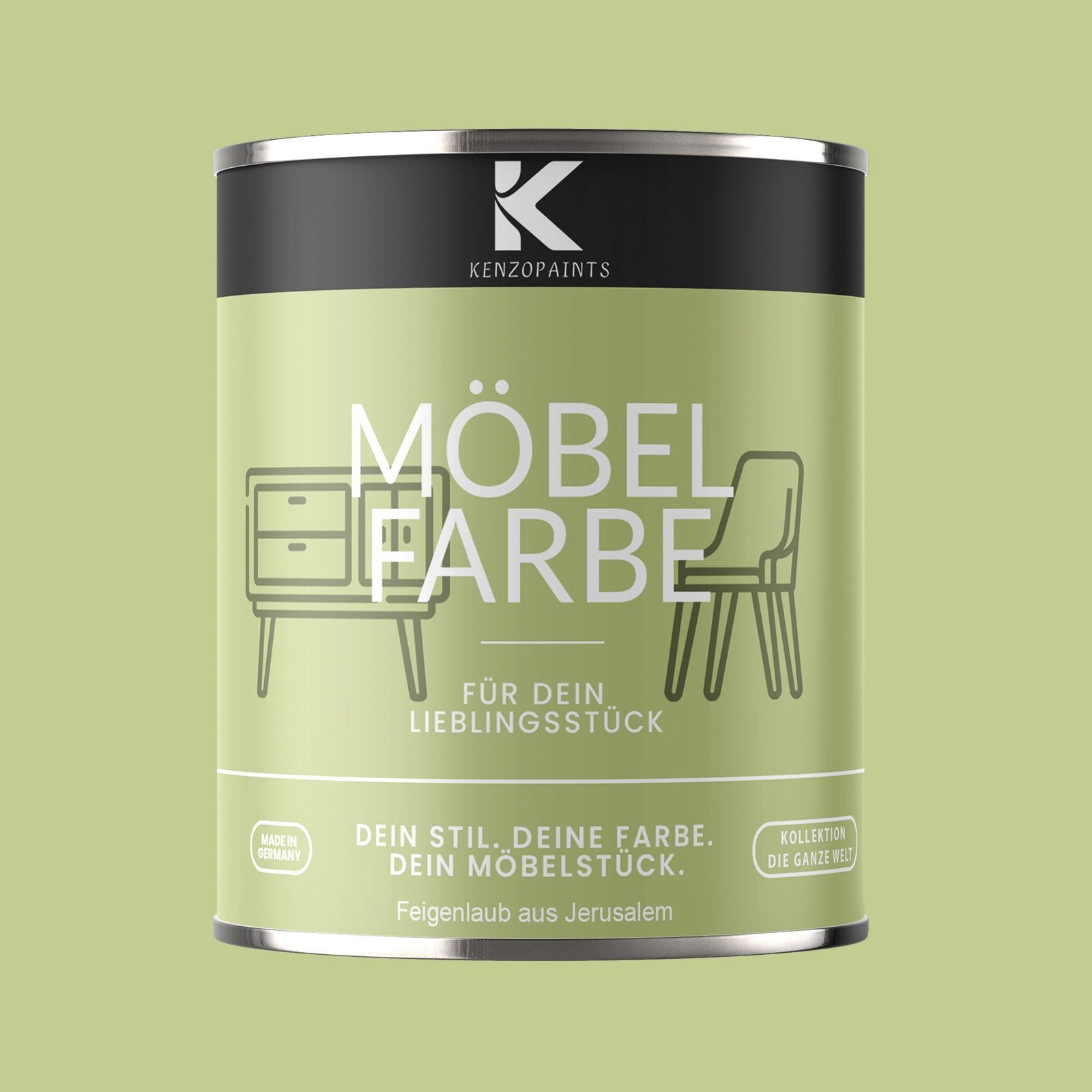 Kenzopaints Möbelfarbe Möbellack Buntlack - 2,5Liter - Farbmanufaktur Contura Berkemeier - Farbmanufaktur Contura Berkemeier