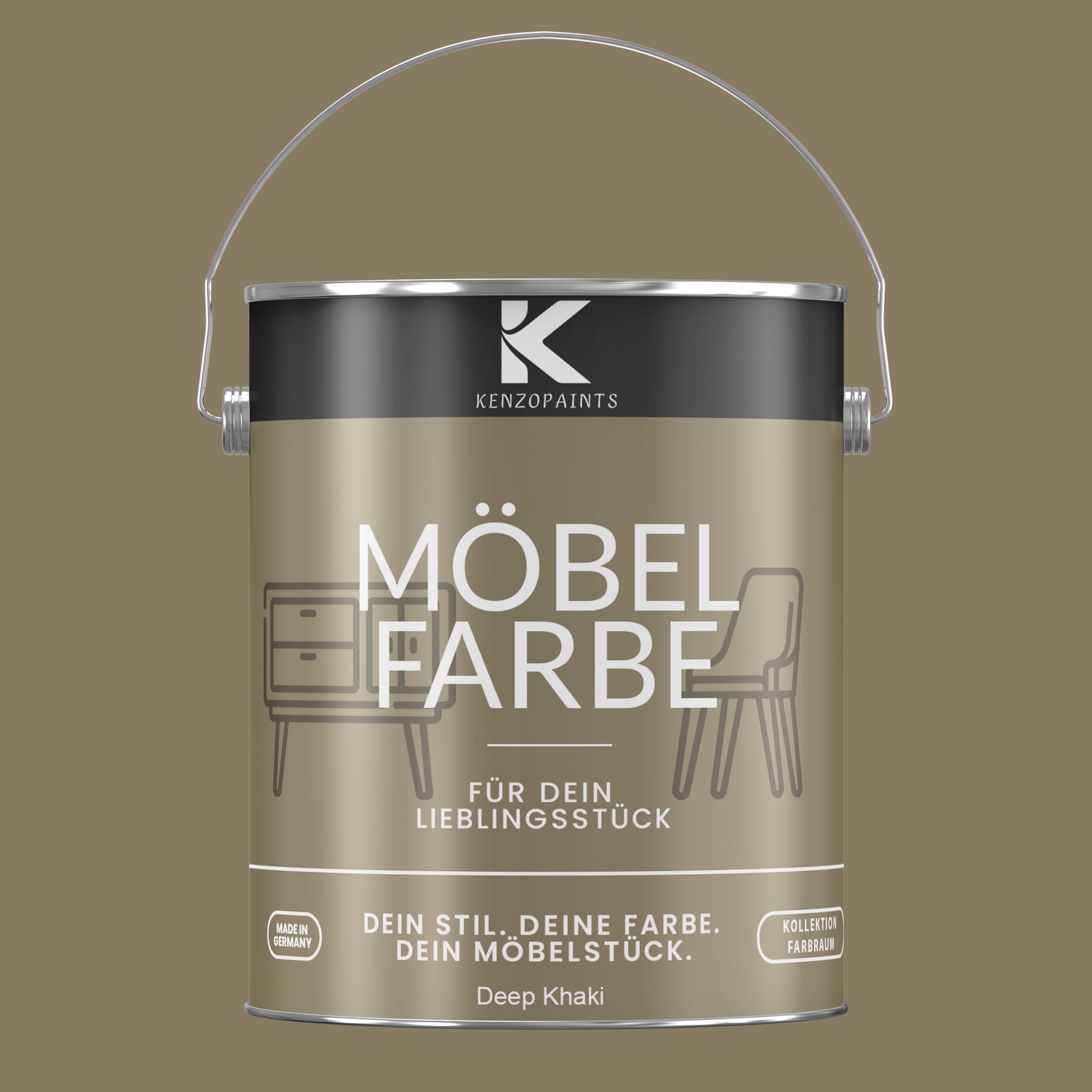 Kenzopaints Möbelfarbe Möbellack Buntlack Farbraum - 2,5Liter - Farbmanufaktur Contura Berkemeier - Farbmanufaktur Contura Berkemeier