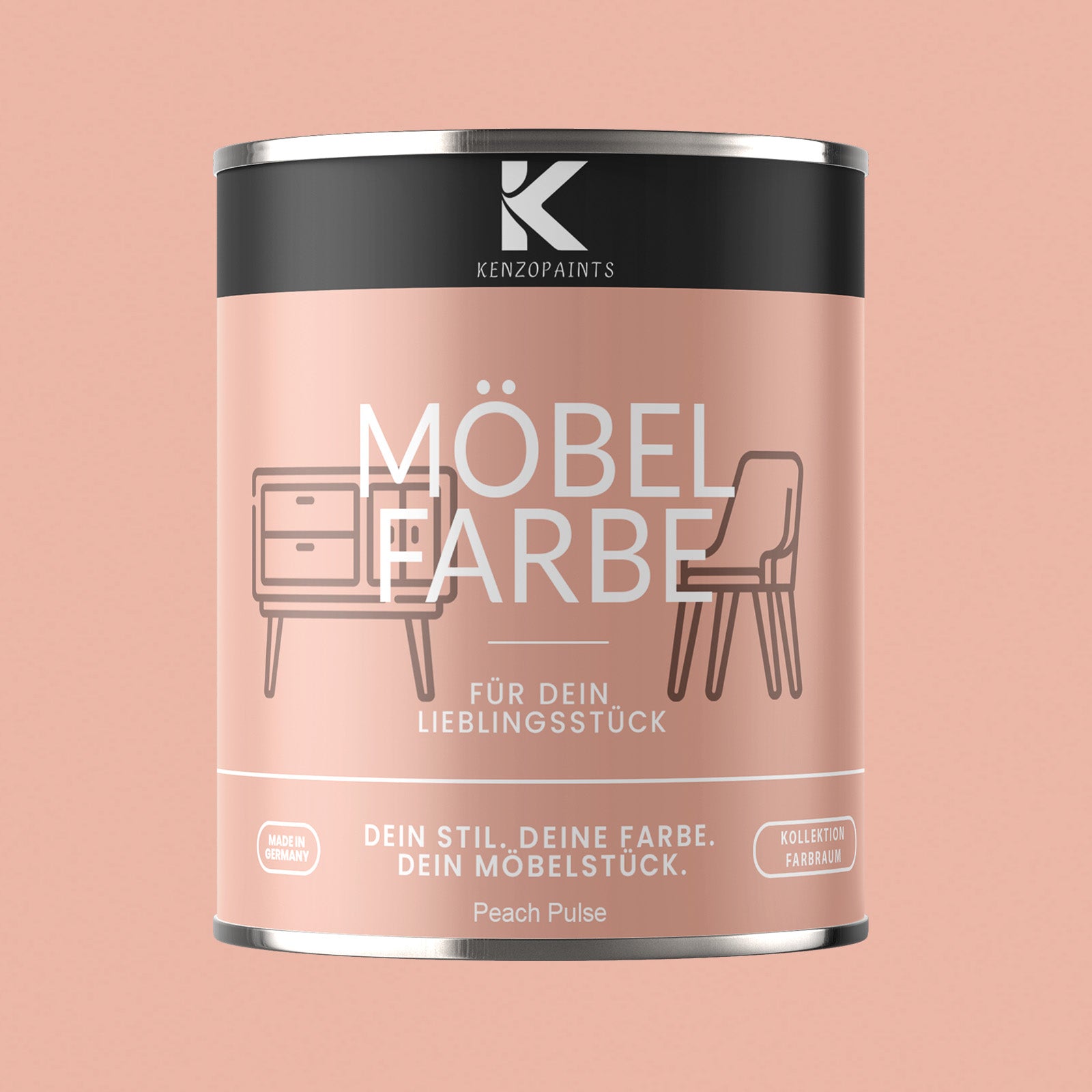 Kenzopaints Möbelfarbe Möbellack Buntlack Farbraum - 750ml - Farbmanufaktur Contura Berkemeier - Farbmanufaktur Contura Berkemeier