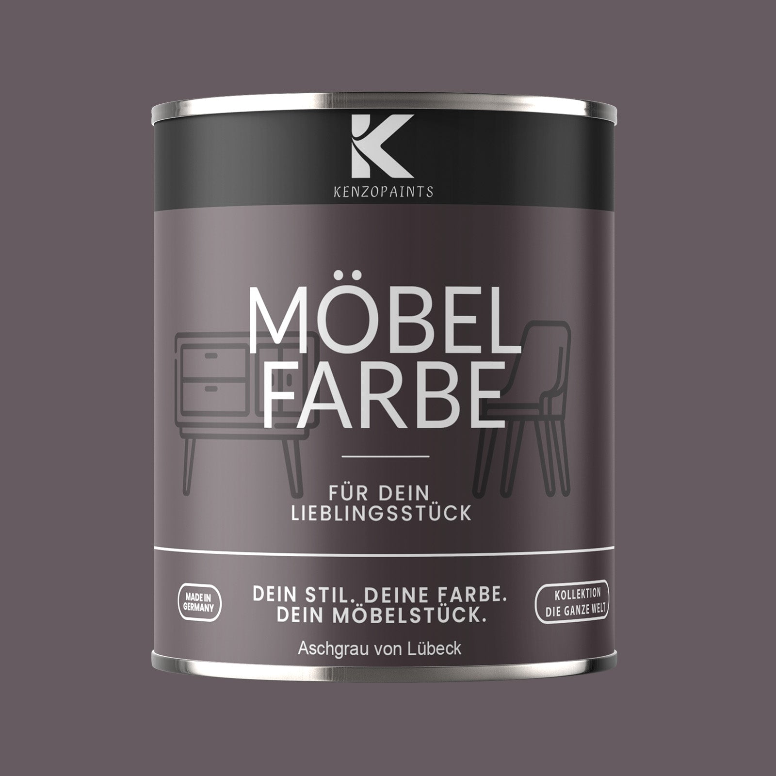 Kenzopaints Möbelfarbe Möbellack Buntlack - 2,5Liter - Farbmanufaktur Contura Berkemeier - Farbmanufaktur Contura Berkemeier