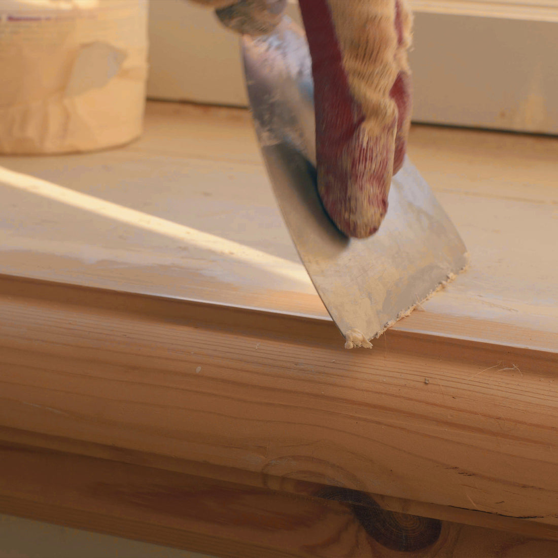 Holzkitt Anwendung