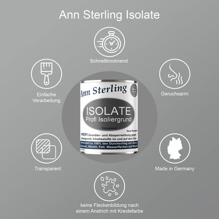 Contura Ann Sterling Profi Isolate Isoliergund Absperrgrund für Kreidefarbe Grundierung - Farbmanufaktur Contura Berkemeier - Farbmanufaktur Contura Berkemeier