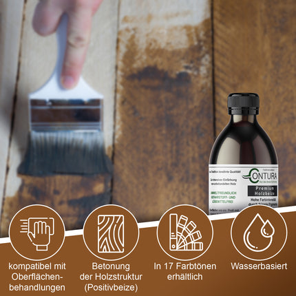 XL - Contura Holzbeize Wasserbeize Möbel Farbe 5L/10L/20L Beize - Farbmanufaktur Contura Berkemeier - Farbmanufaktur Contura Berkemeier