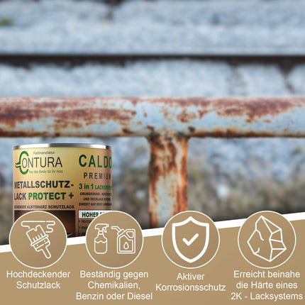 Contura 3 in 1 Rostschutzfarbe Metallschutzlack GLÄNZEND RAL Metall Lack Farbe Grundierung Rost - Farbmanufaktur Contura Berkemeier - Farbmanufaktur Contura Berkemeier