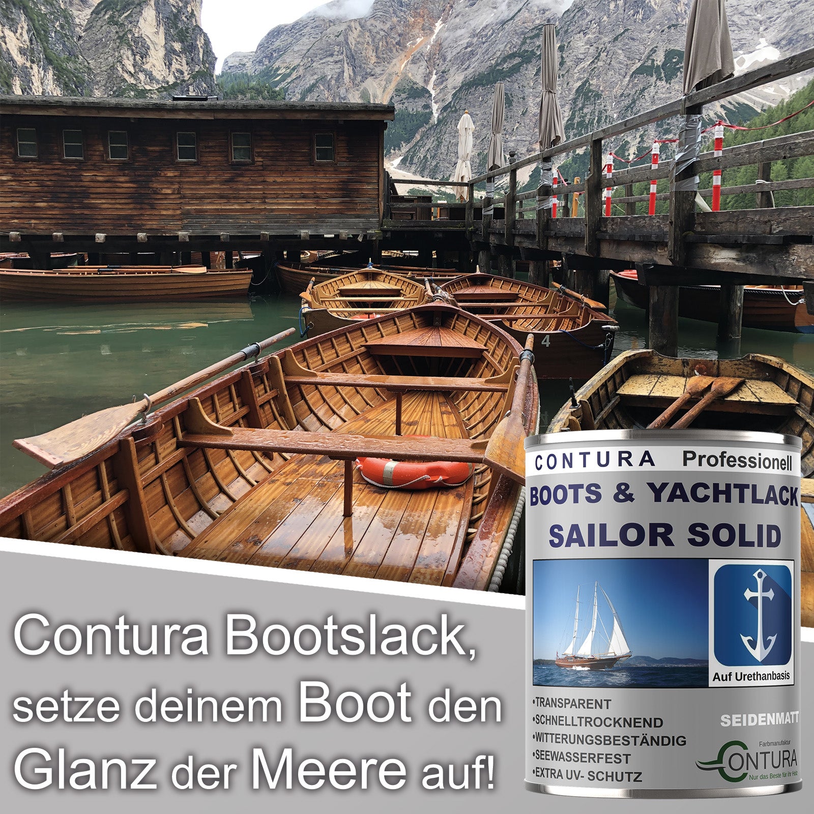 Contura Boots- & Yachtlack Hochglanz Bootslack Holzlack Hartlack Klarlack - Farbmanufaktur Contura Berkemeier - Farbmanufaktur Contura Berkemeier