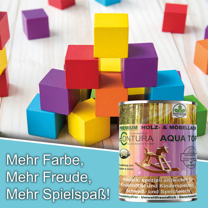 750ml. Möbellack Lack für Kinderspielzeug +32 Farbtöne DIN EN71/3 Kindermöbel Holzlack Kinderzimmer - Farbmanufaktur Contura Berkemeier - Farbmanufaktur Contura Berkemeier