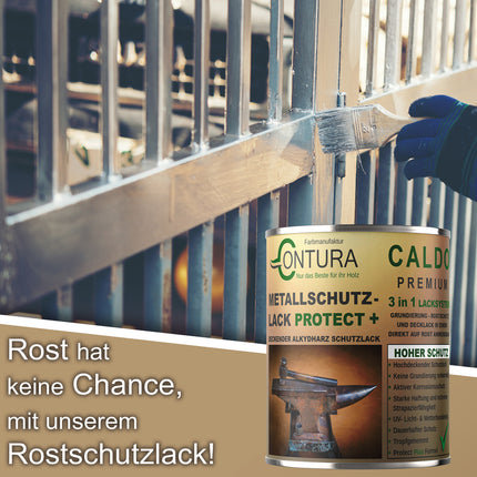 Contura 3 in 1 Rostschutzfarbe Metallschutzlack GLÄNZEND RAL Metall Lack Farbe Grundierung Rost - Farbmanufaktur Contura Berkemeier - Farbmanufaktur Contura Berkemeier