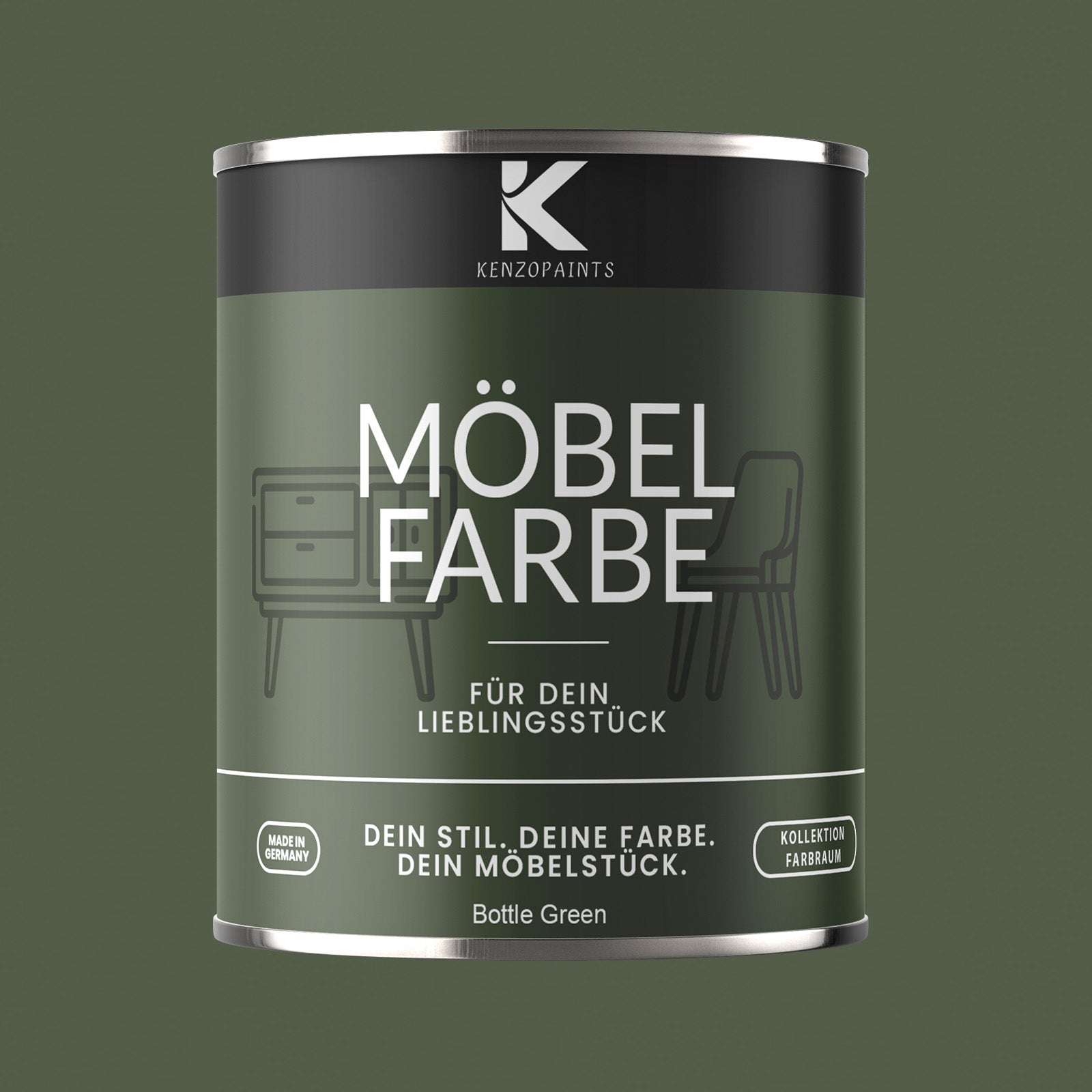 Kenzopaints Möbelfarbe Möbellack Buntlack Farbraum - 750ml - Farbmanufaktur Contura Berkemeier - Farbmanufaktur Contura Berkemeier