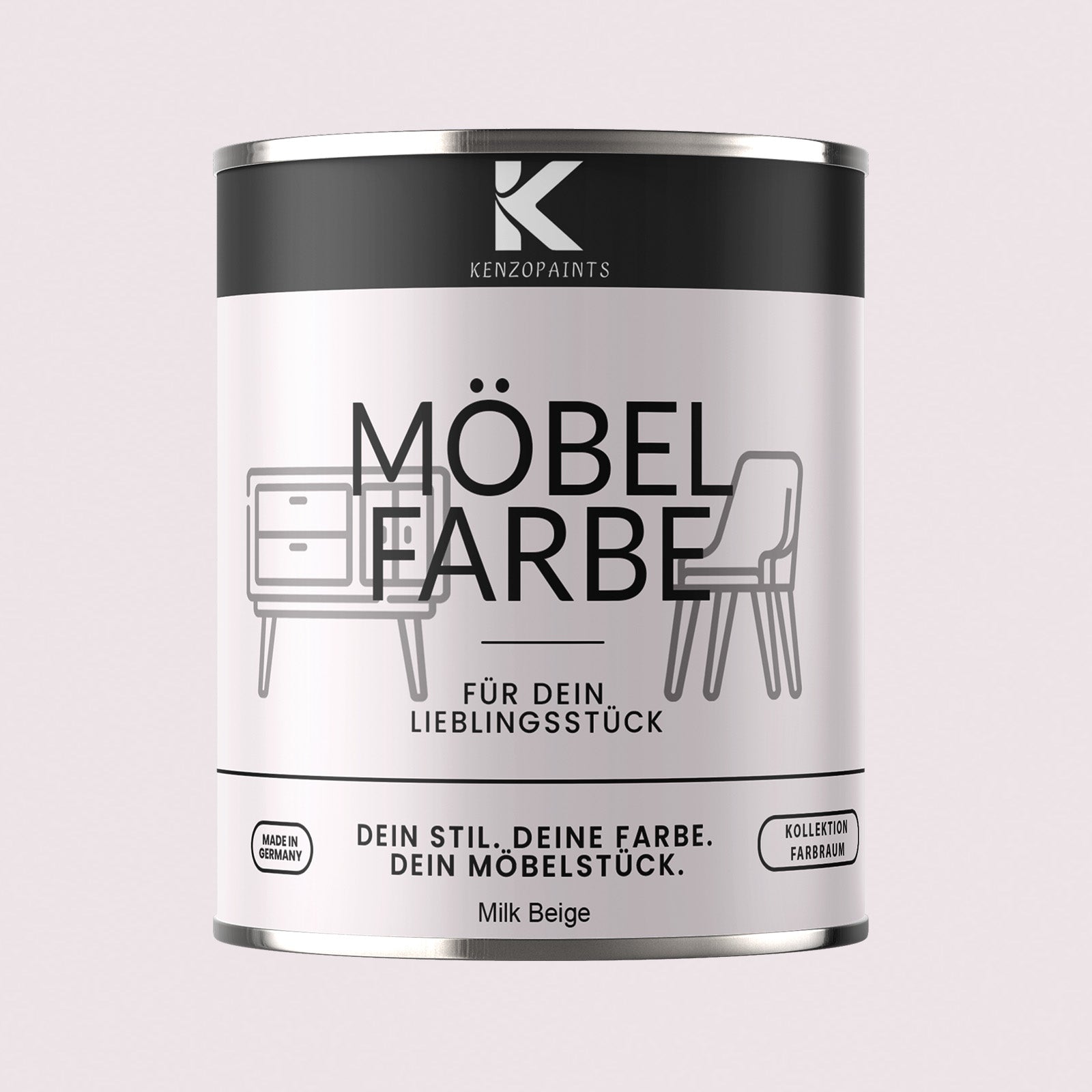 Kenzopaints Möbelfarbe Möbellack Buntlack Farbraum - 750ml - Farbmanufaktur Contura Berkemeier - Farbmanufaktur Contura Berkemeier