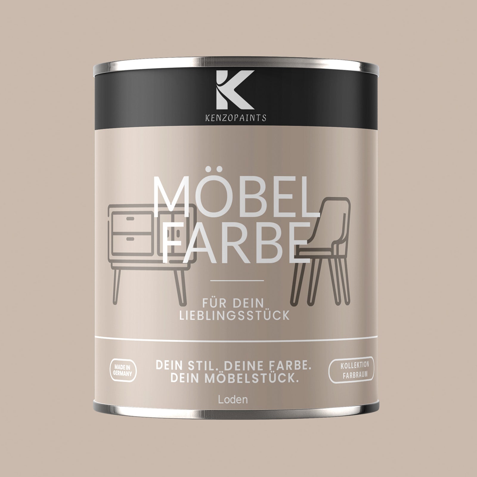 Kenzopaints Möbelfarbe Möbellack Buntlack Farbraum - 750ml - Farbmanufaktur Contura Berkemeier - Farbmanufaktur Contura Berkemeier