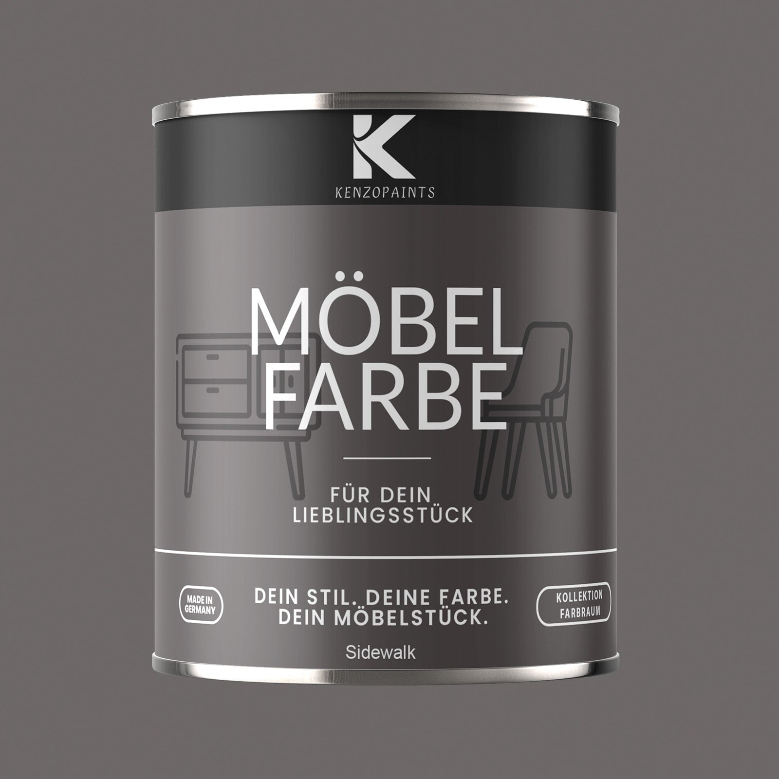 Kenzopaints Möbelfarbe Möbellack Buntlack Farbraum - 750ml - Farbmanufaktur Contura Berkemeier - Farbmanufaktur Contura Berkemeier