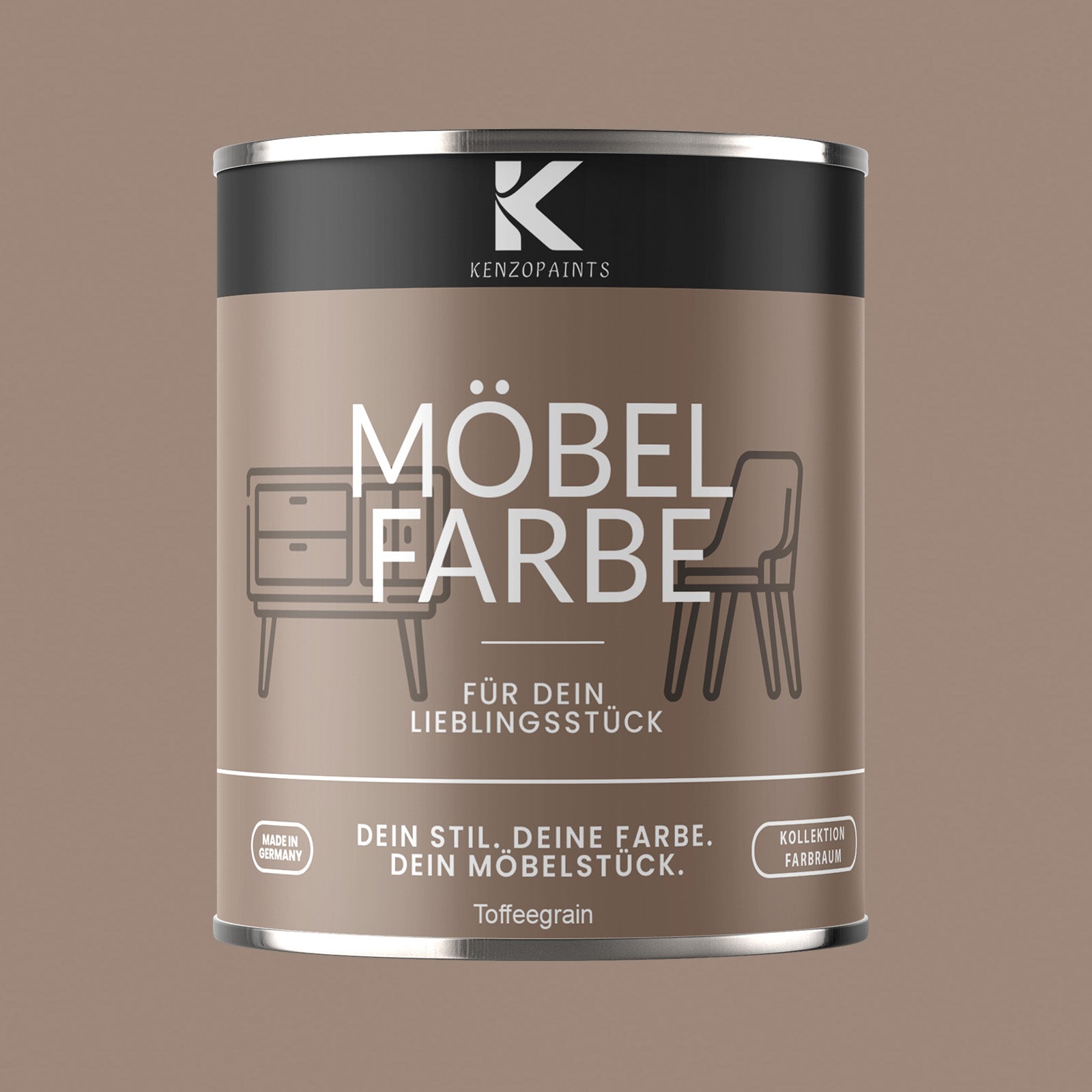 Kenzopaints Möbelfarbe Möbellack Buntlack Farbraum - 750ml - Farbmanufaktur Contura Berkemeier - Farbmanufaktur Contura Berkemeier