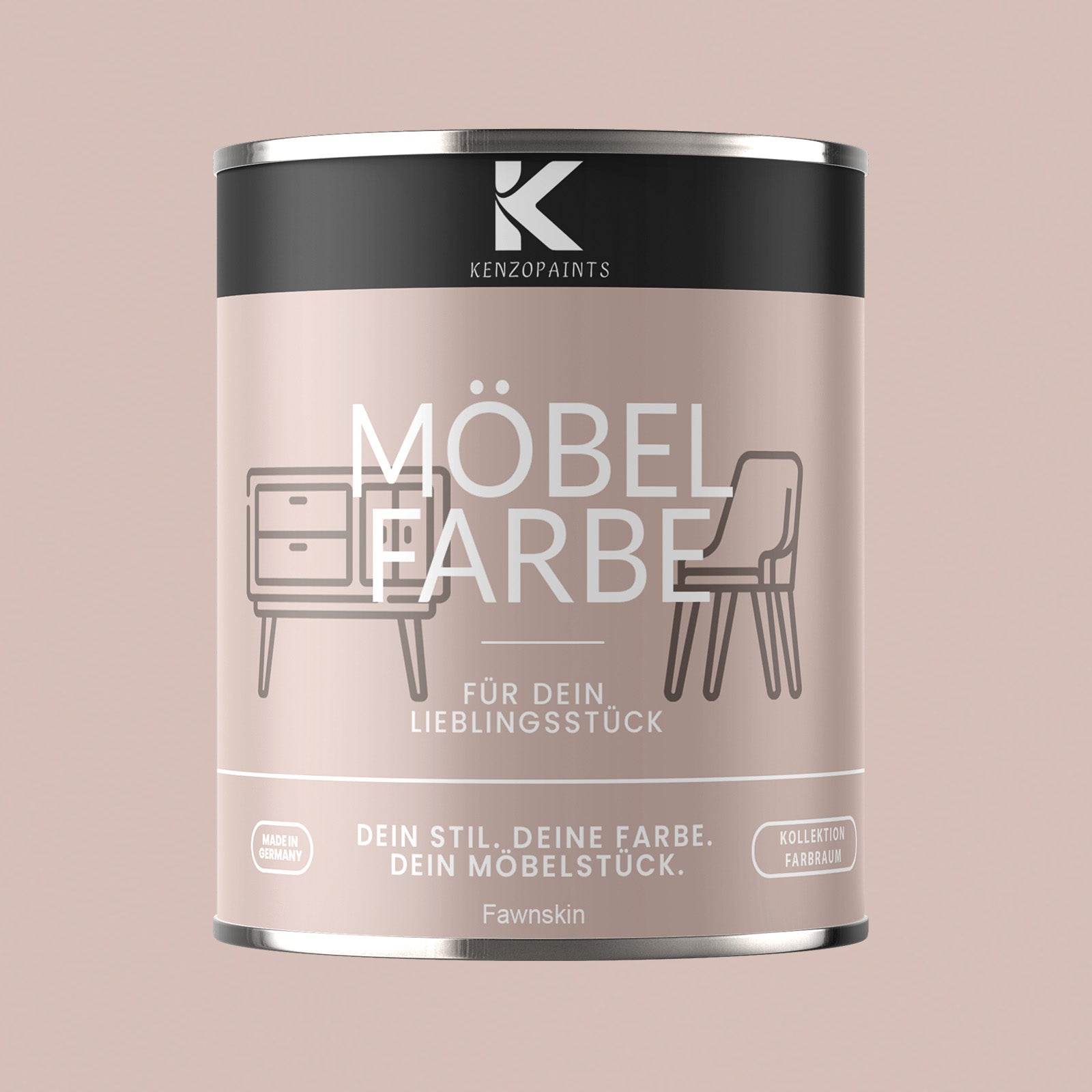 Kenzopaints Möbelfarbe Möbellack Buntlack Farbraum - 750ml - Farbmanufaktur Contura Berkemeier - Farbmanufaktur Contura Berkemeier