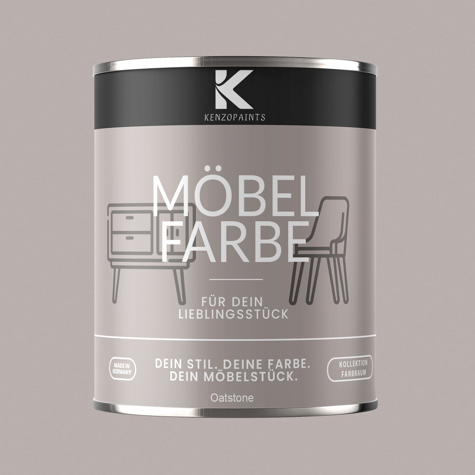 Kenzopaints Möbelfarbe Möbellack Buntlack Farbraum - 750ml - Farbmanufaktur Contura Berkemeier - Farbmanufaktur Contura Berkemeier
