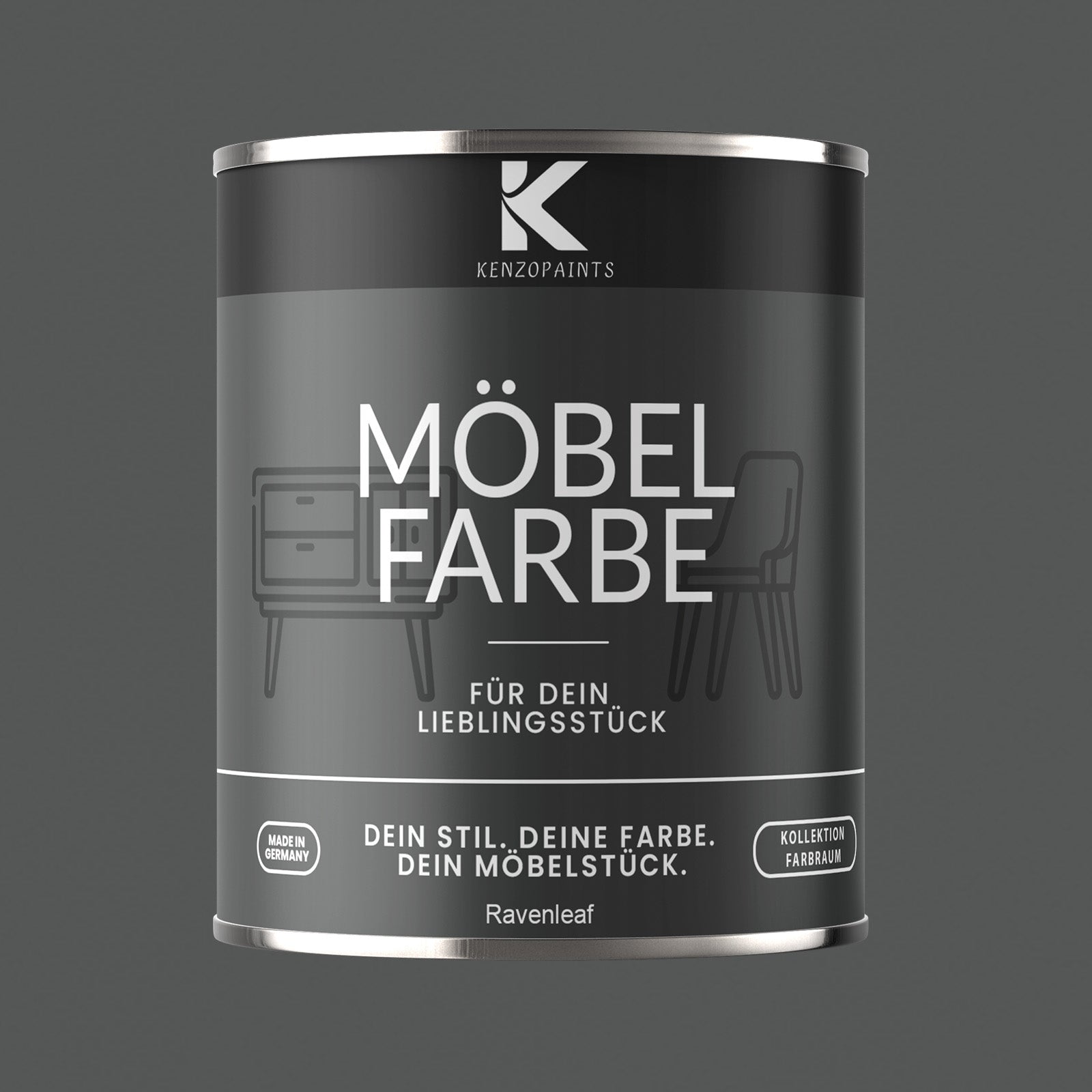 Kenzopaints Möbelfarbe Möbellack Buntlack Farbraum - 750ml - Farbmanufaktur Contura Berkemeier - Farbmanufaktur Contura Berkemeier