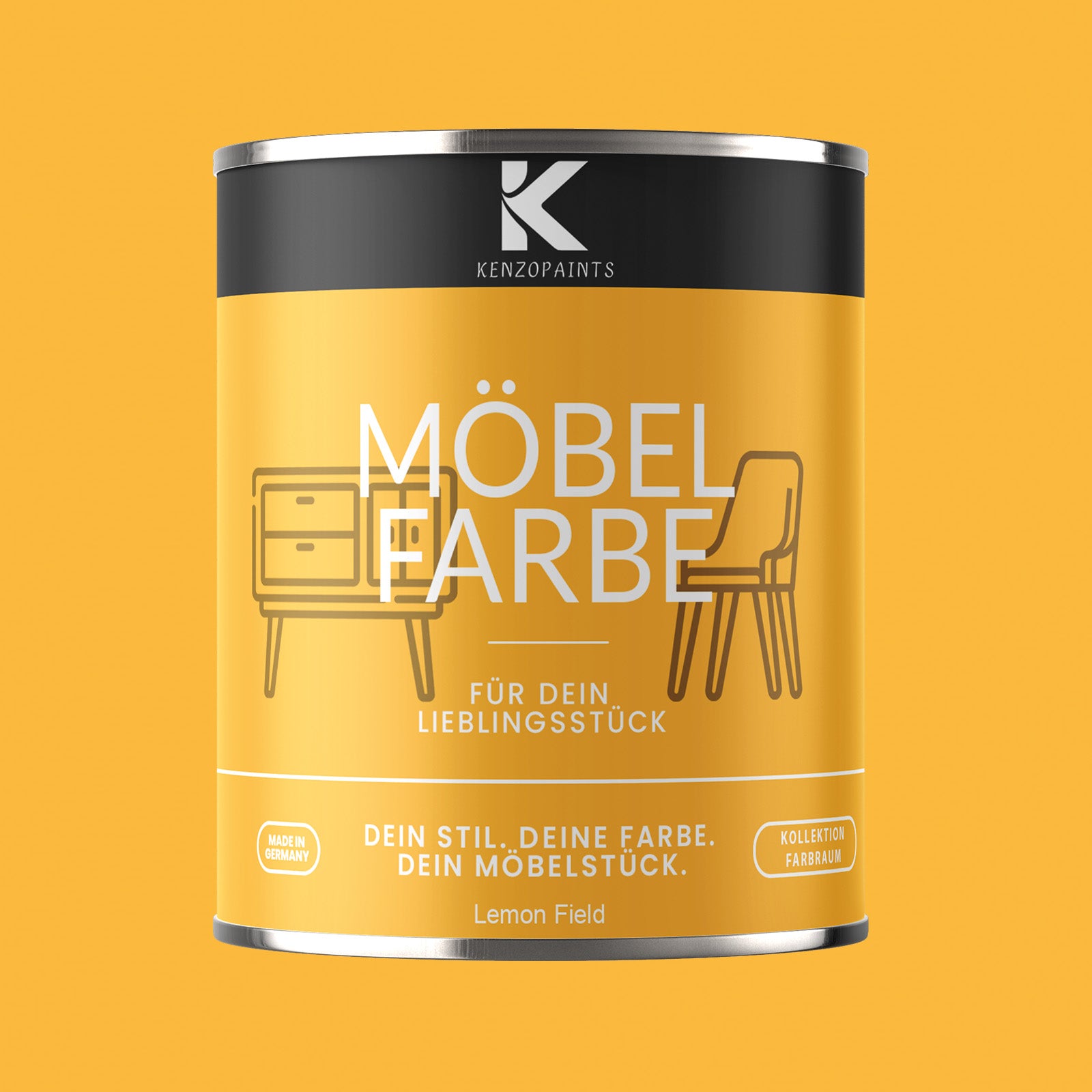 Kenzopaints Möbelfarbe Möbellack Buntlack Farbraum - 750ml - Farbmanufaktur Contura Berkemeier - Farbmanufaktur Contura Berkemeier