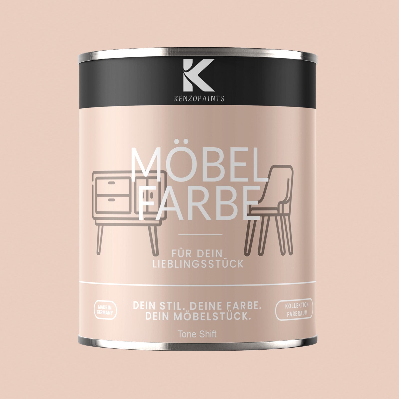 Kenzopaints Möbelfarbe Möbellack Buntlack Farbraum - 750ml - Farbmanufaktur Contura Berkemeier - Farbmanufaktur Contura Berkemeier