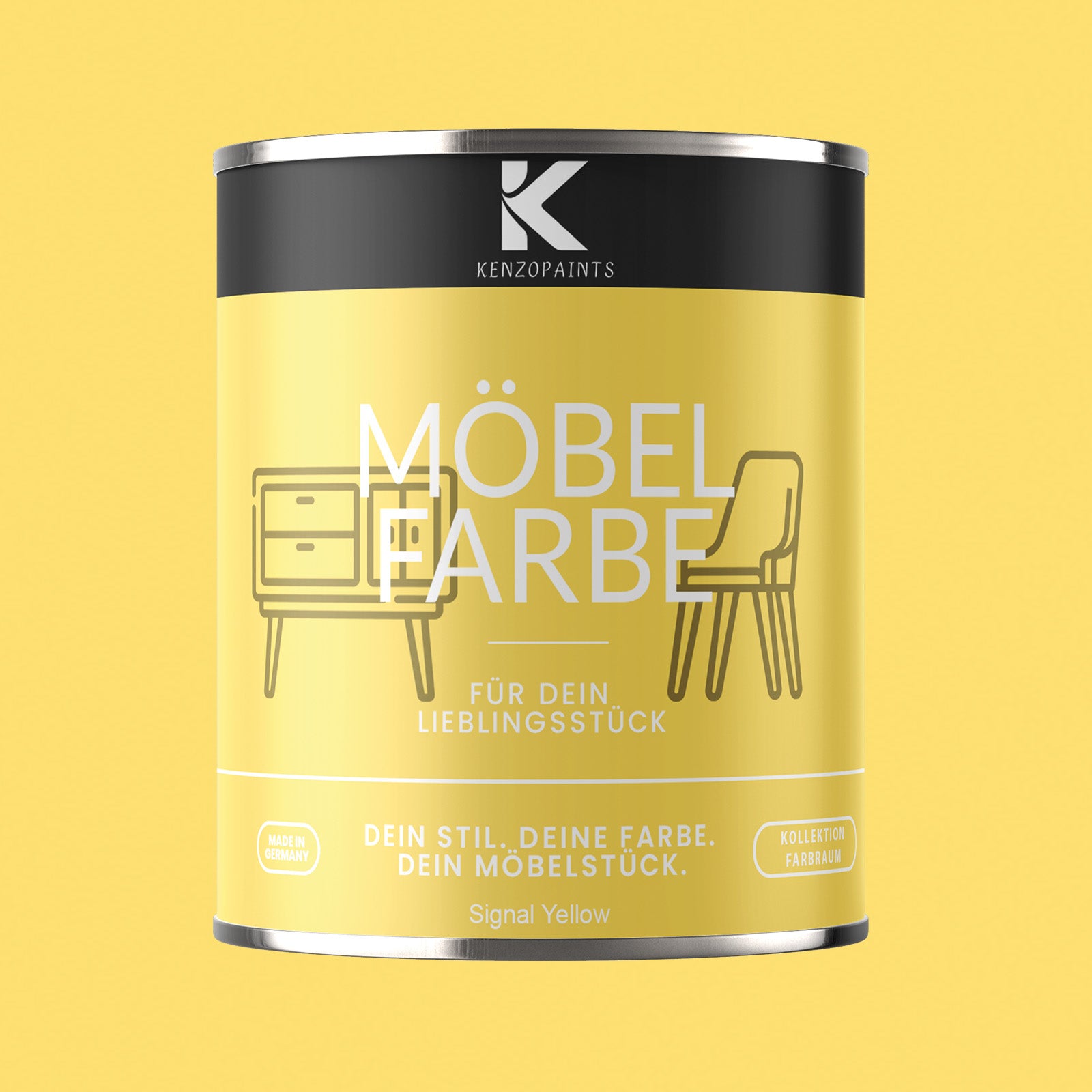 Kenzopaints Möbelfarbe Möbellack Buntlack Farbraum - 750ml - Farbmanufaktur Contura Berkemeier - Farbmanufaktur Contura Berkemeier