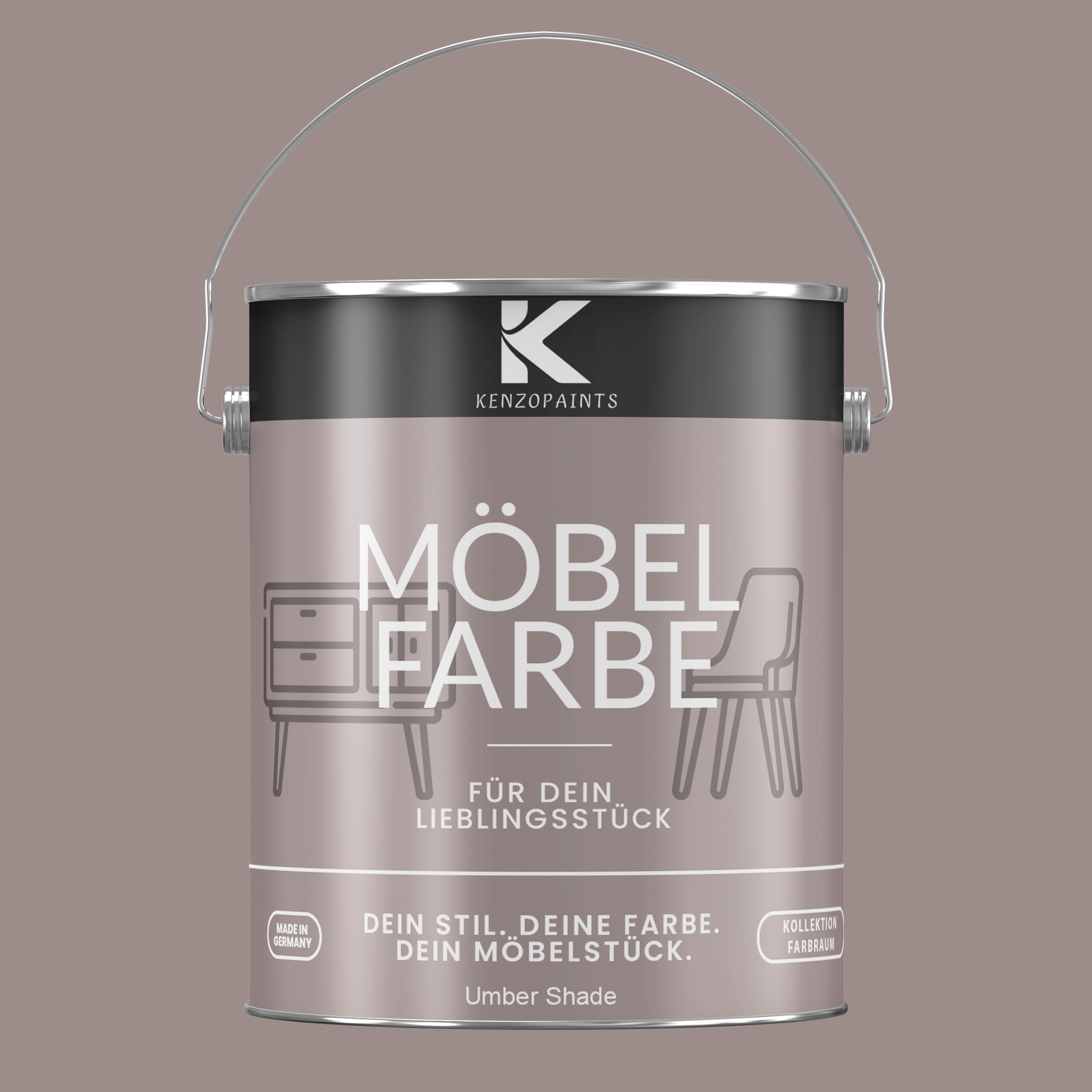 Kenzopaints Möbelfarbe Möbellack Buntlack Farbraum - 2,5Liter - Farbmanufaktur Contura Berkemeier - Farbmanufaktur Contura Berkemeier