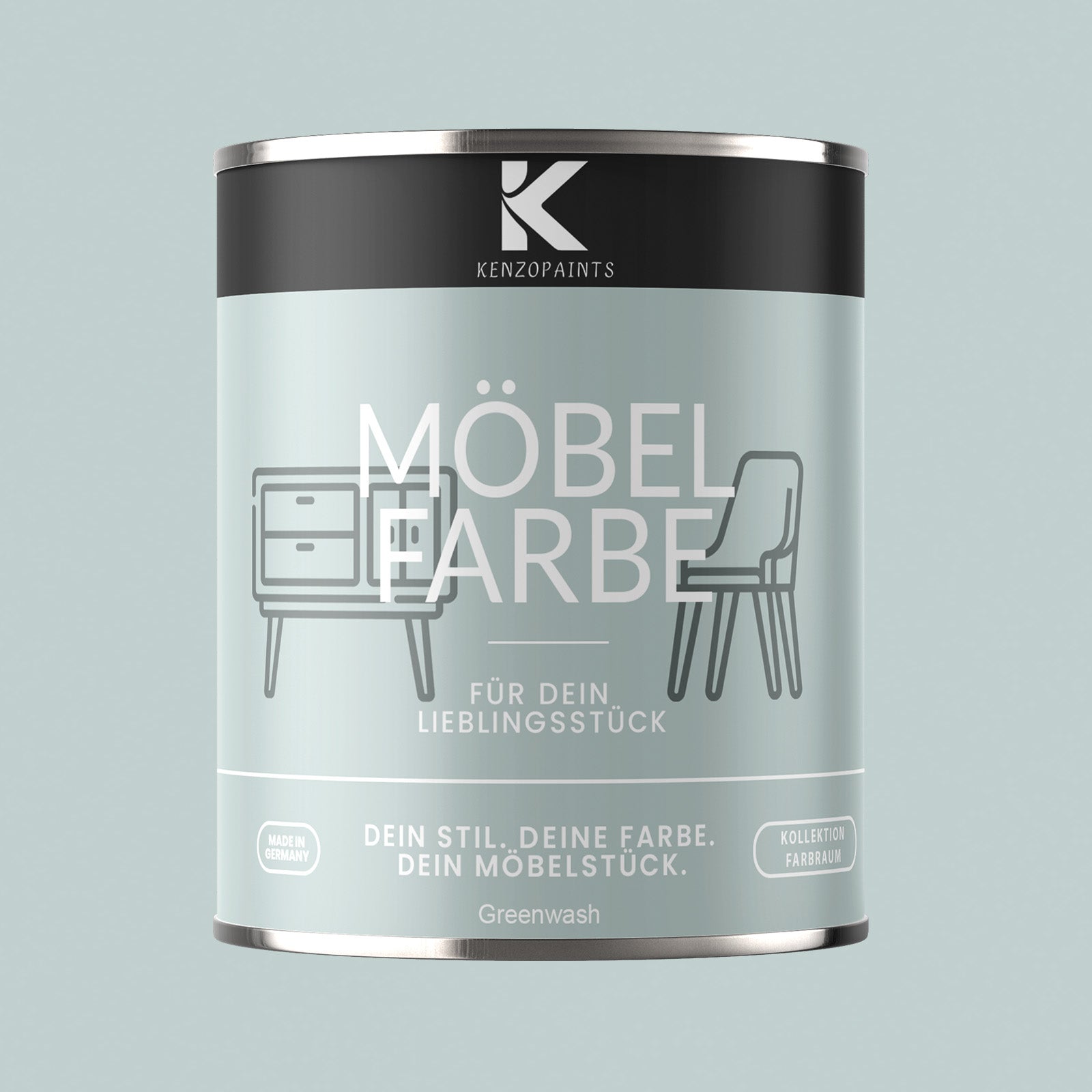 Kenzopaints Möbelfarbe Möbellack Buntlack Farbraum - 750ml - Farbmanufaktur Contura Berkemeier - Farbmanufaktur Contura Berkemeier