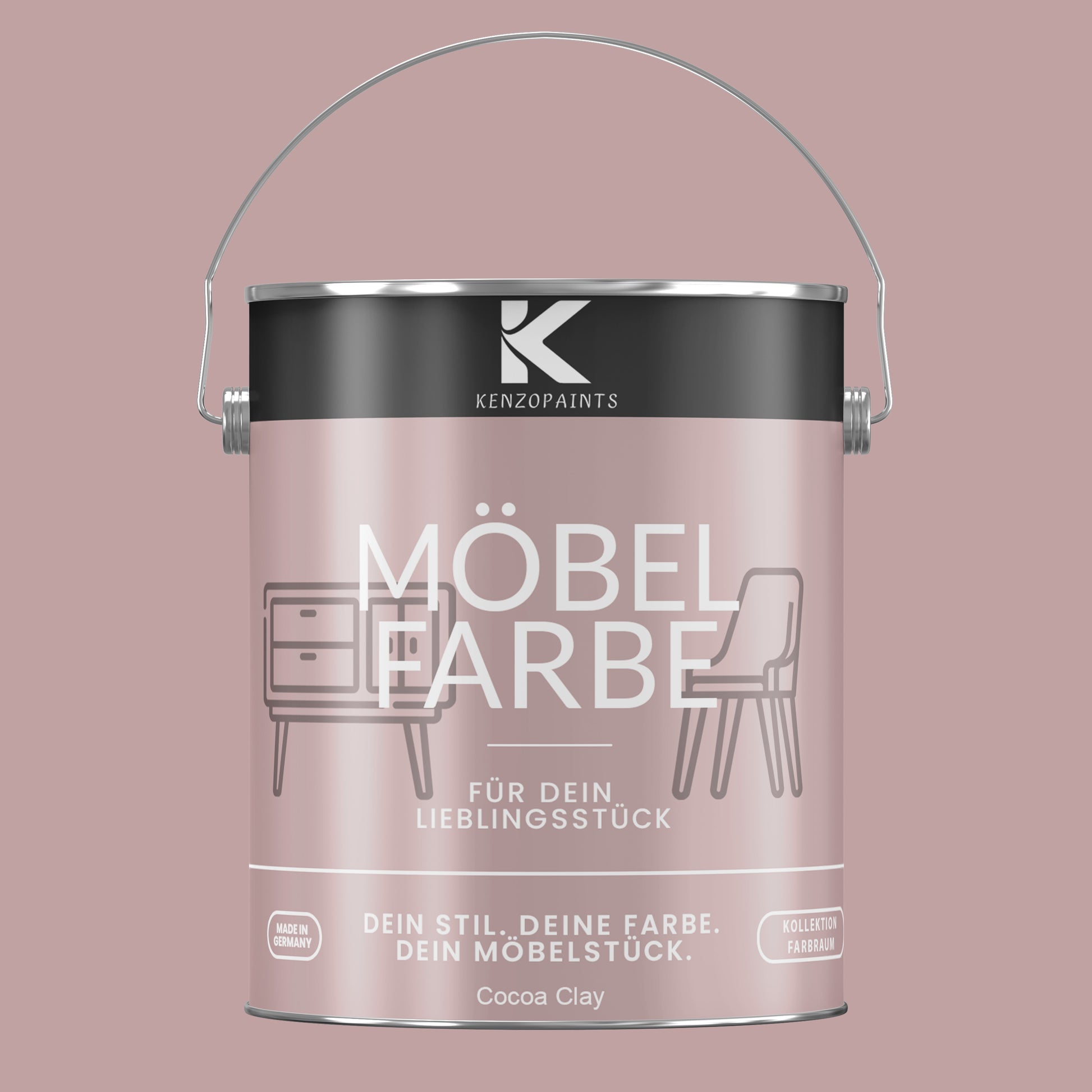 Kenzopaints Möbelfarbe Möbellack Buntlack Farbraum - 2,5Liter - Farbmanufaktur Contura Berkemeier - Farbmanufaktur Contura Berkemeier