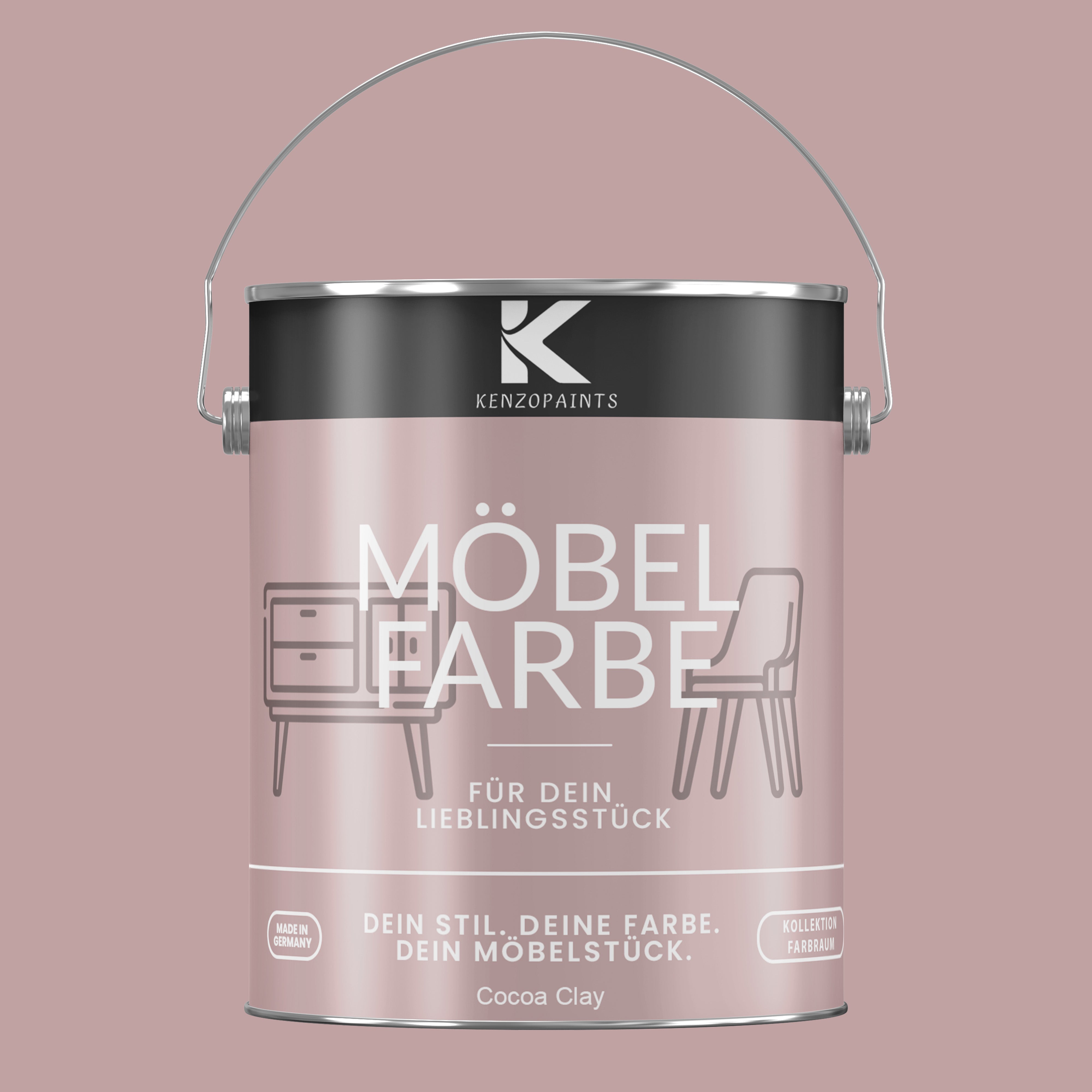 Kenzopaints Möbelfarbe Möbellack Buntlack Farbraum - 2,5Liter - Farbmanufaktur Contura Berkemeier - Farbmanufaktur Contura Berkemeier